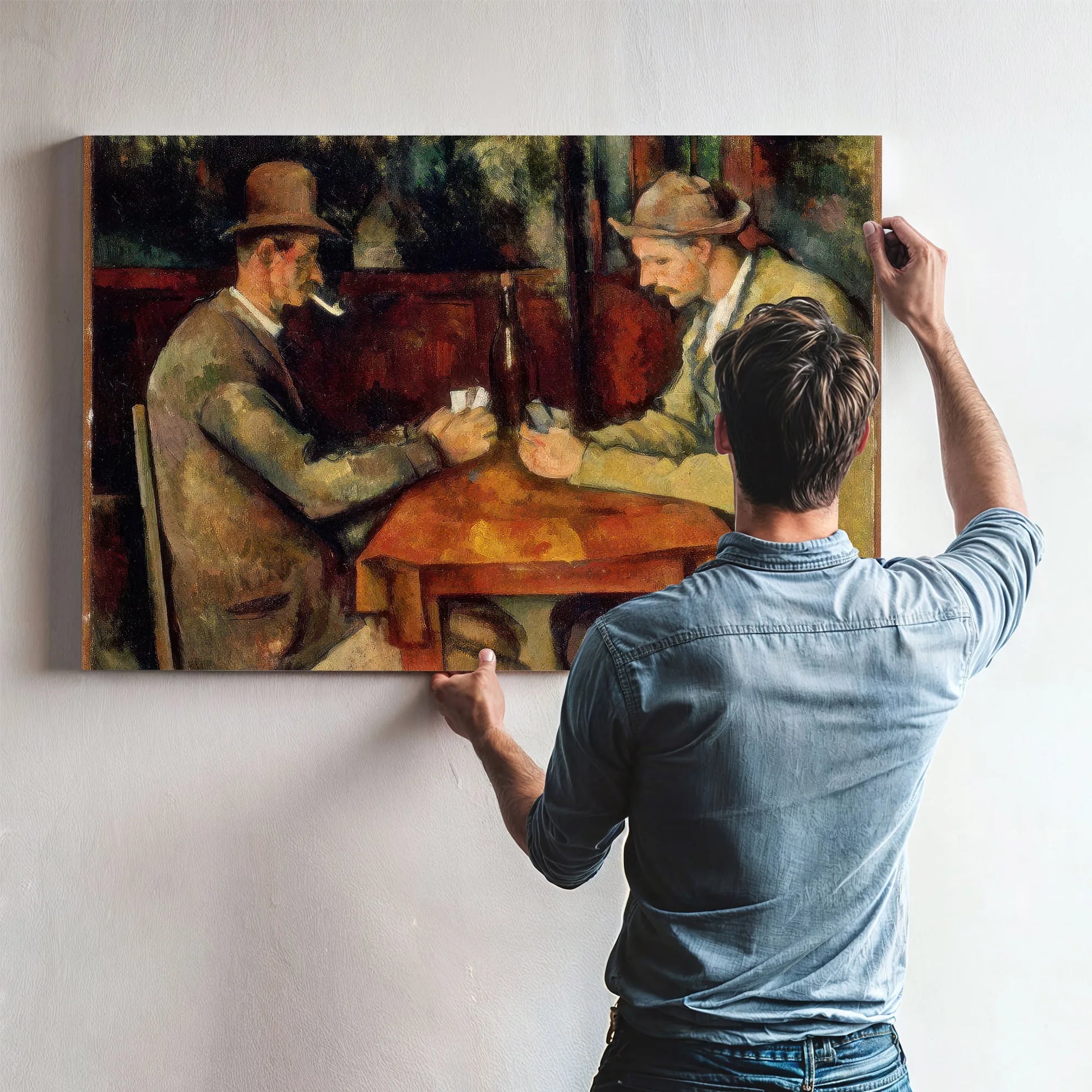 The Card Players 1895 2 By Paul Cezanne Fine Art Print