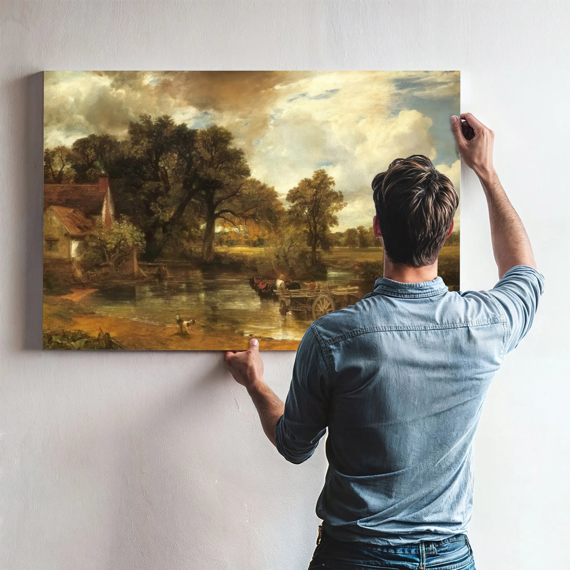 Landscape Noon ( The Hay Wain) By John Constable Fine Art Print