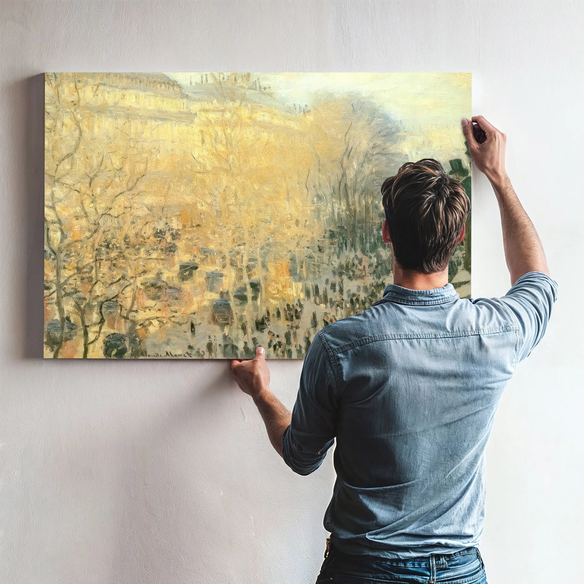 The Boulevard Des Capucines By Claude Monet Fine Art Print