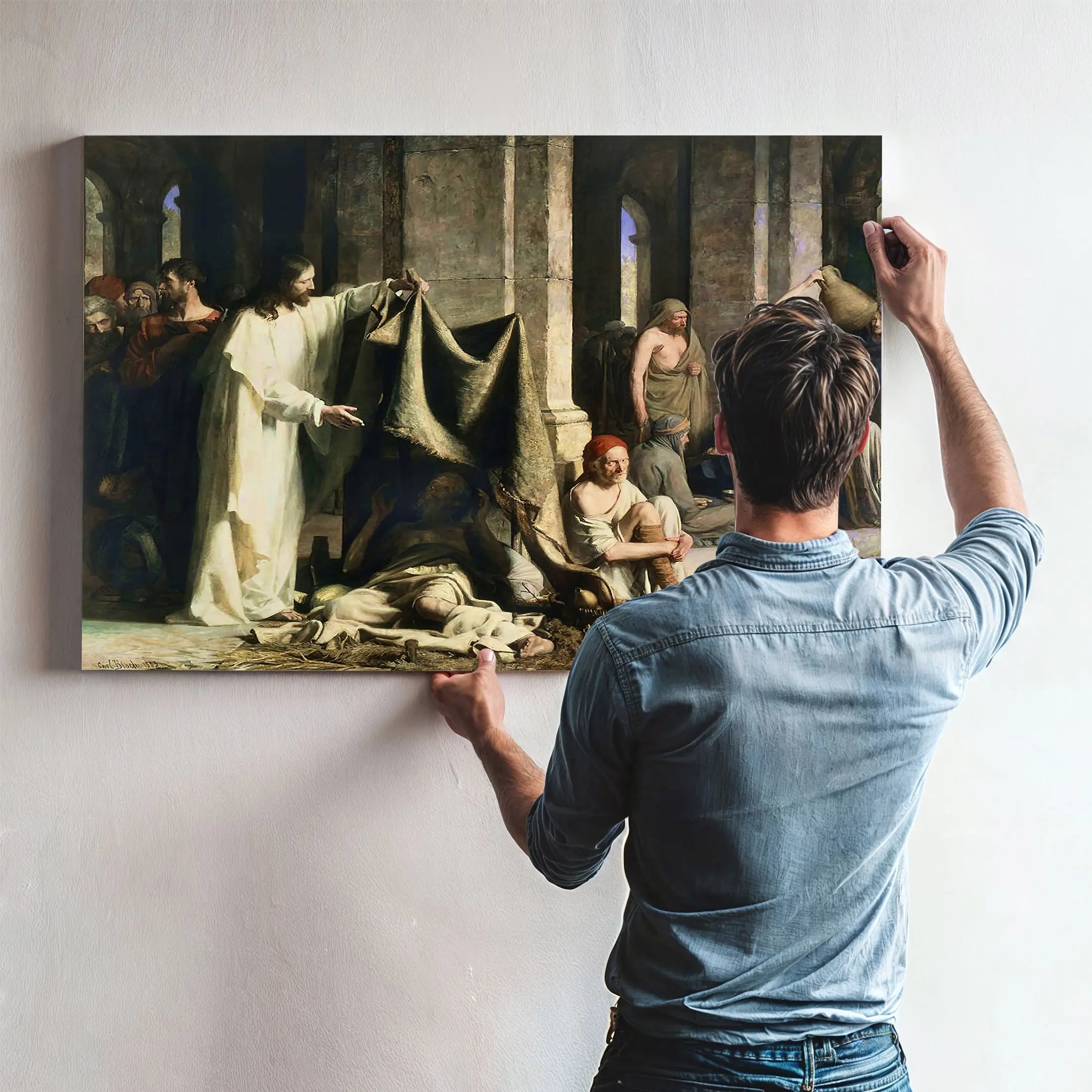 Christ Healing At The Pool Of Bethesda by Carl Bloch