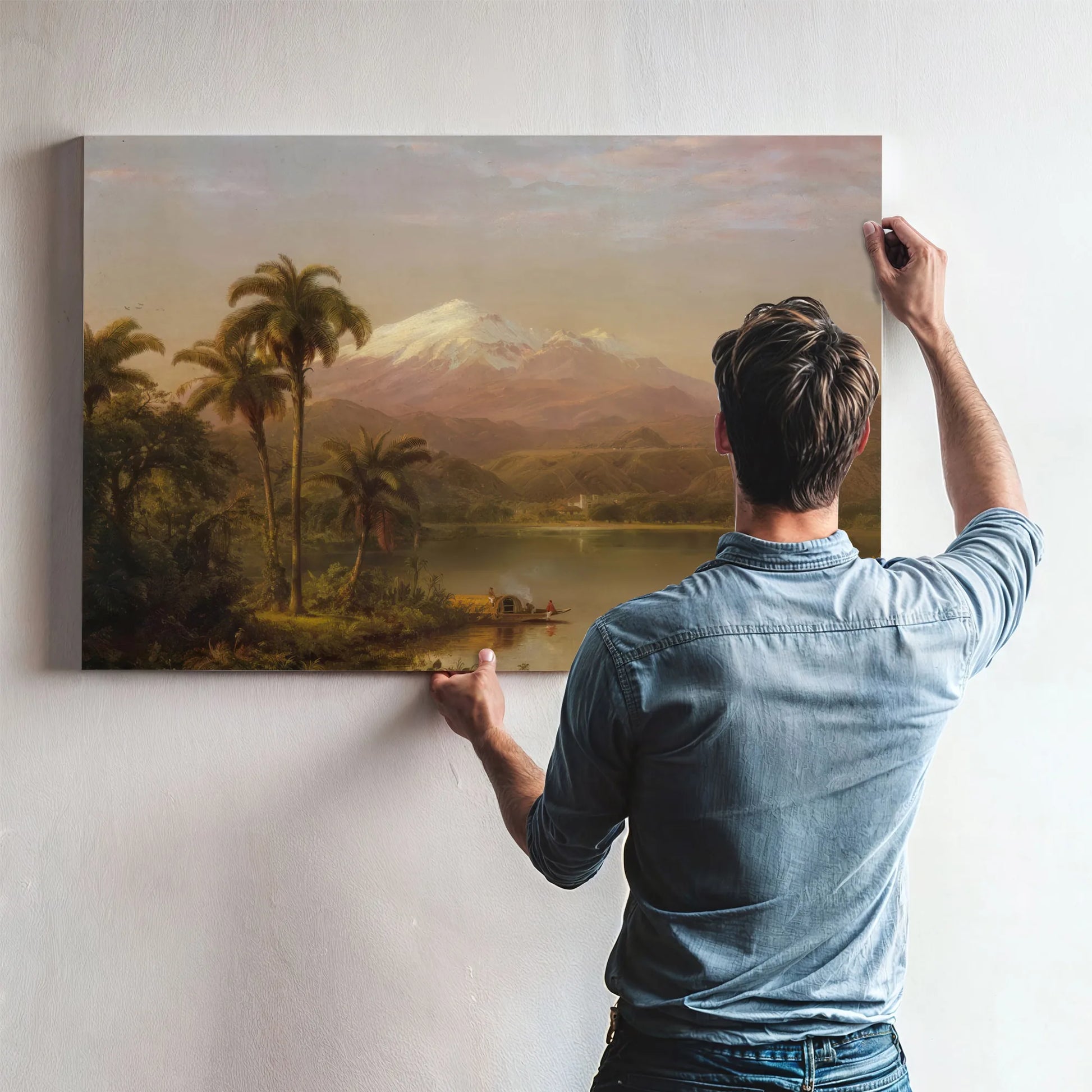 Tacama Palms By Frederic Edwin Church Fine Art Print