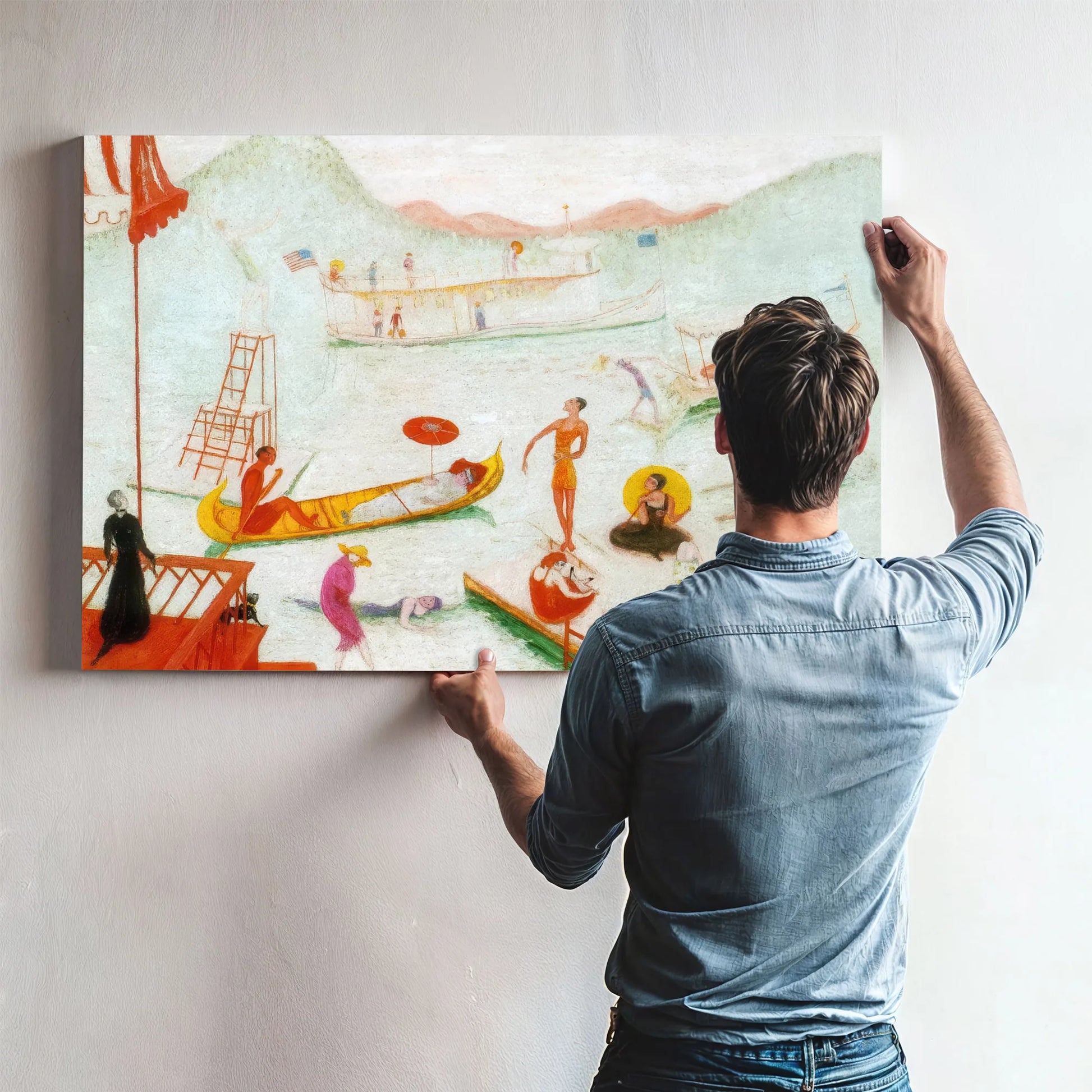 Lake Placid By Florine Stettheimer Fine Art Print