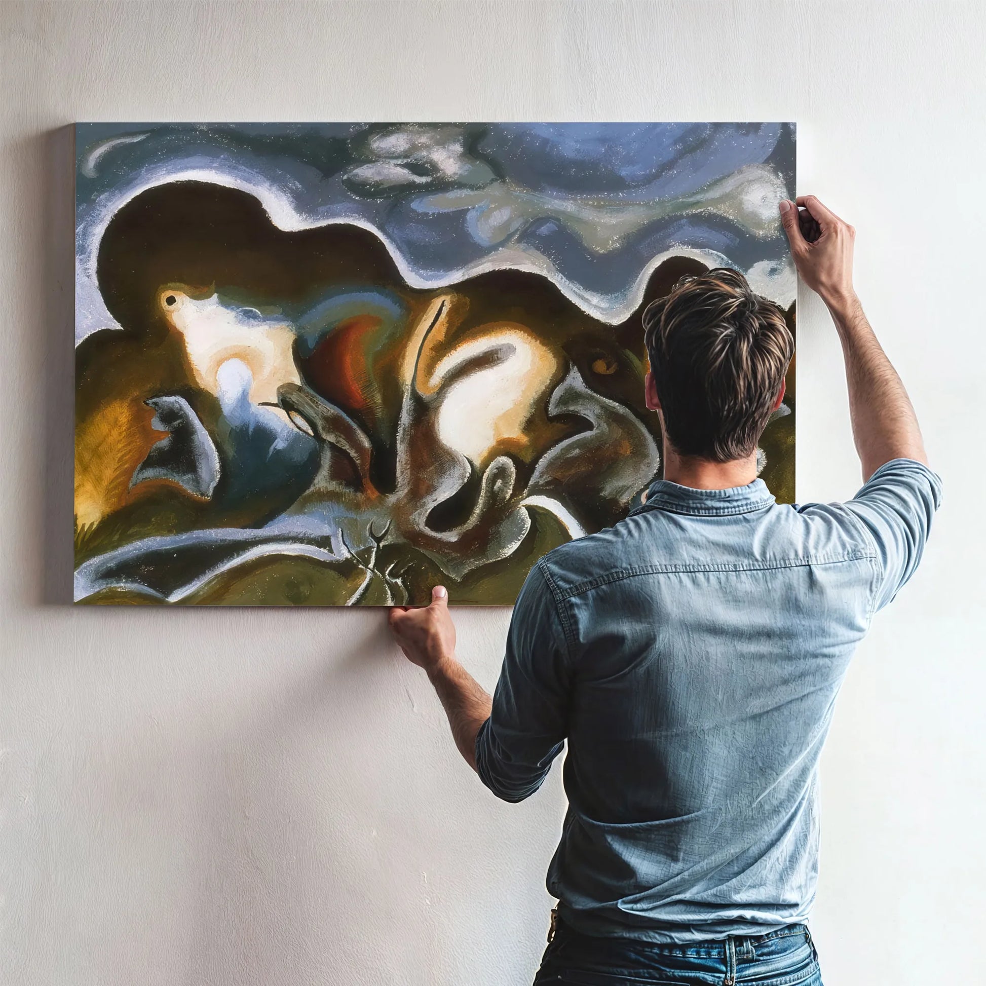 Tree Trunks By Arthur Dove Fine Art Print