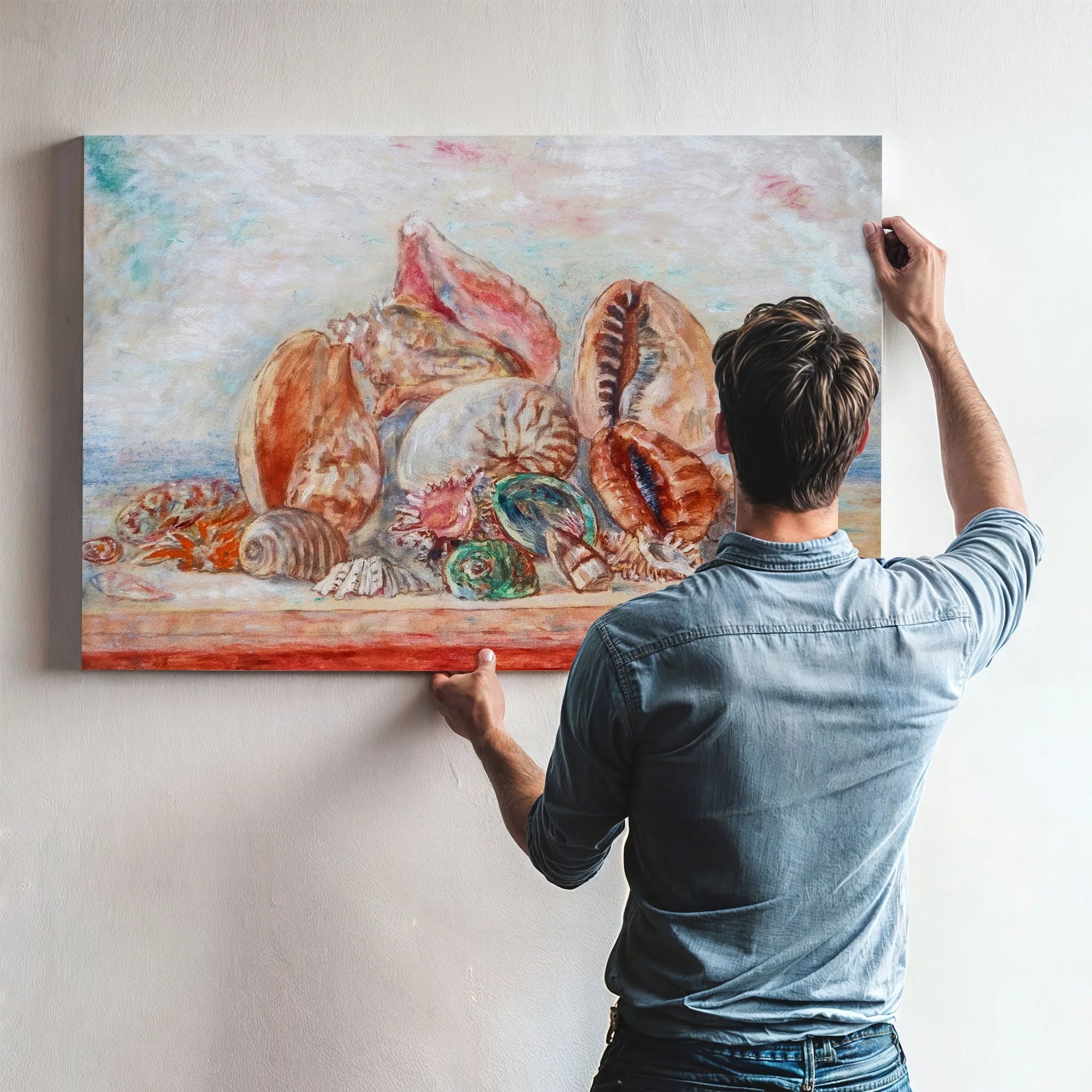 Still Life With Shells By James Ensor Fine Art Print
