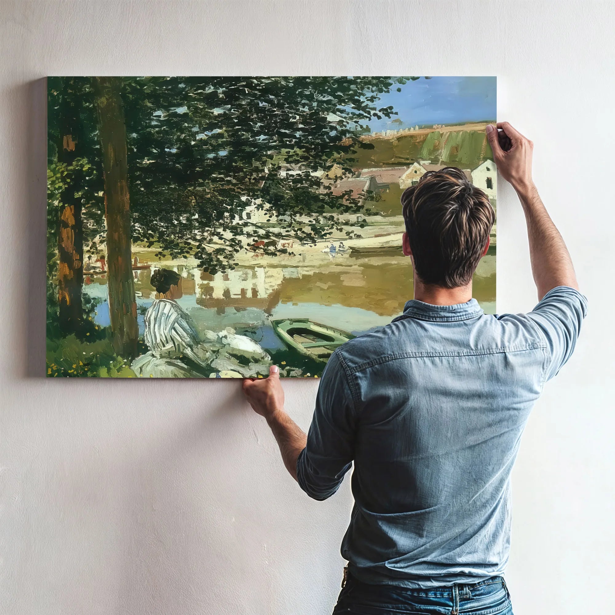 The River Bennecourt 1868 By Claude Monet Fine Art Print