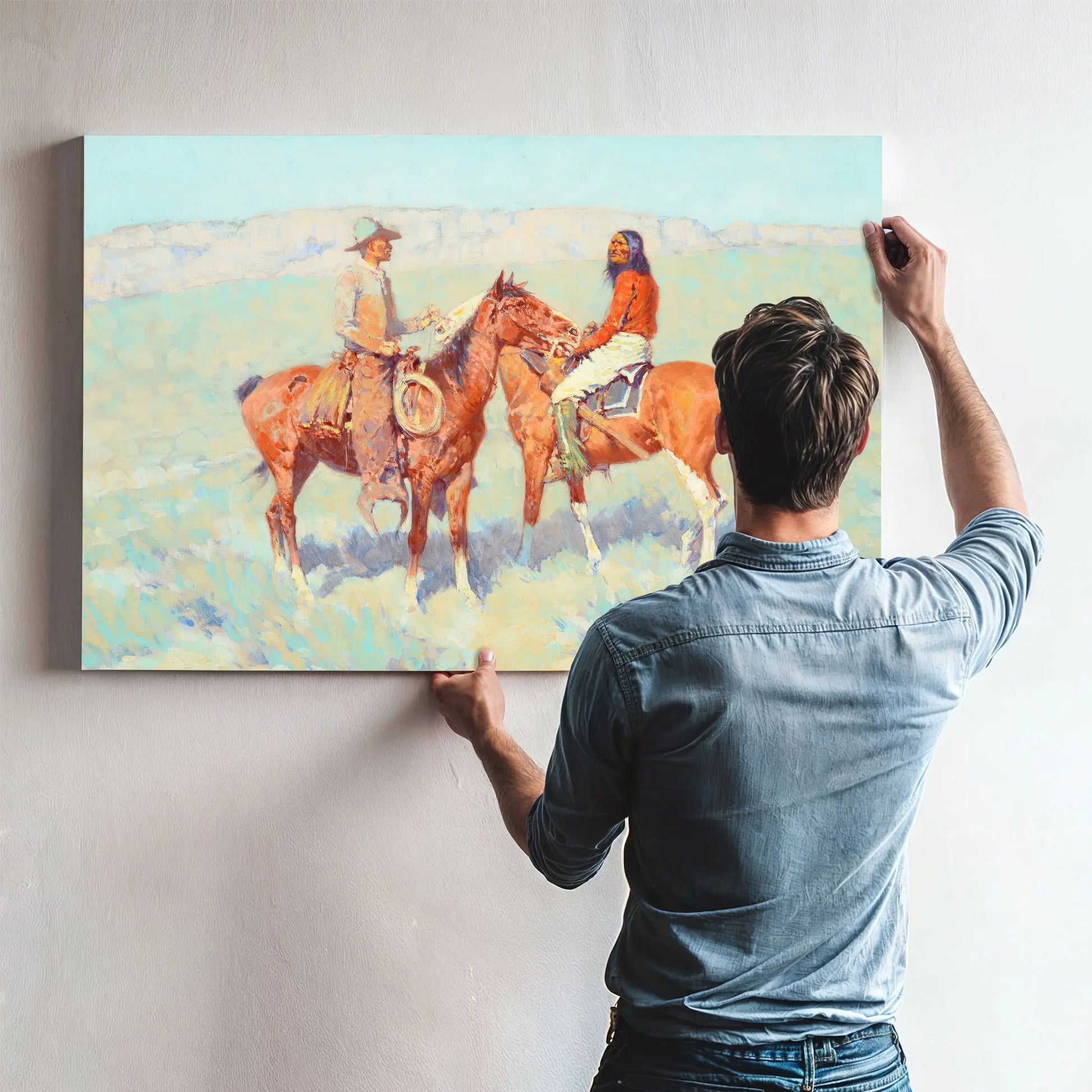 Casuals On The Range By Frederic Remington by Frederic Remington