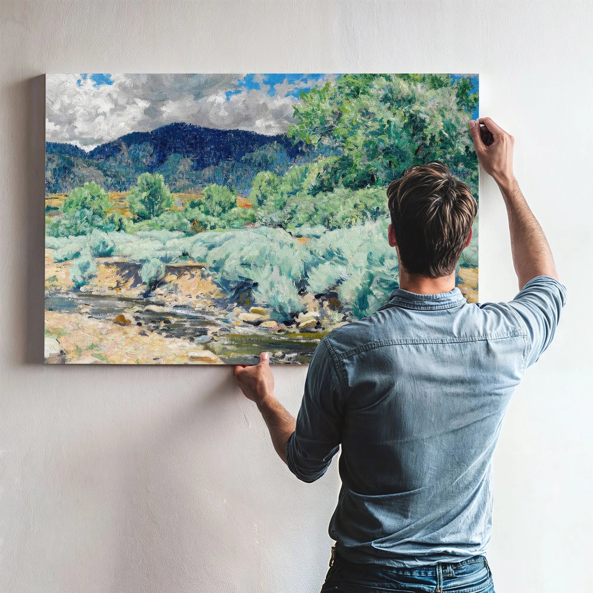 Greasewood, Santa Fe River By Walter Ufer Fine Art Print