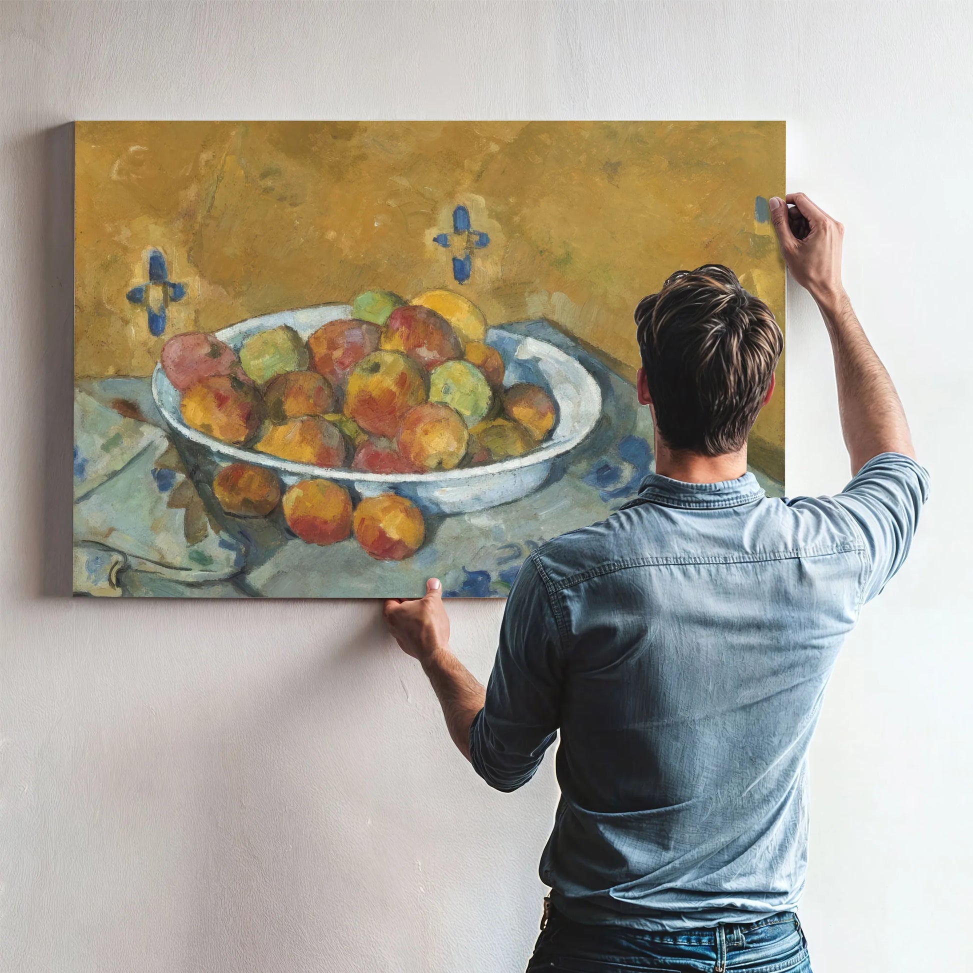 The Plate Of Apples By Paul Cezanne Fine Art Print