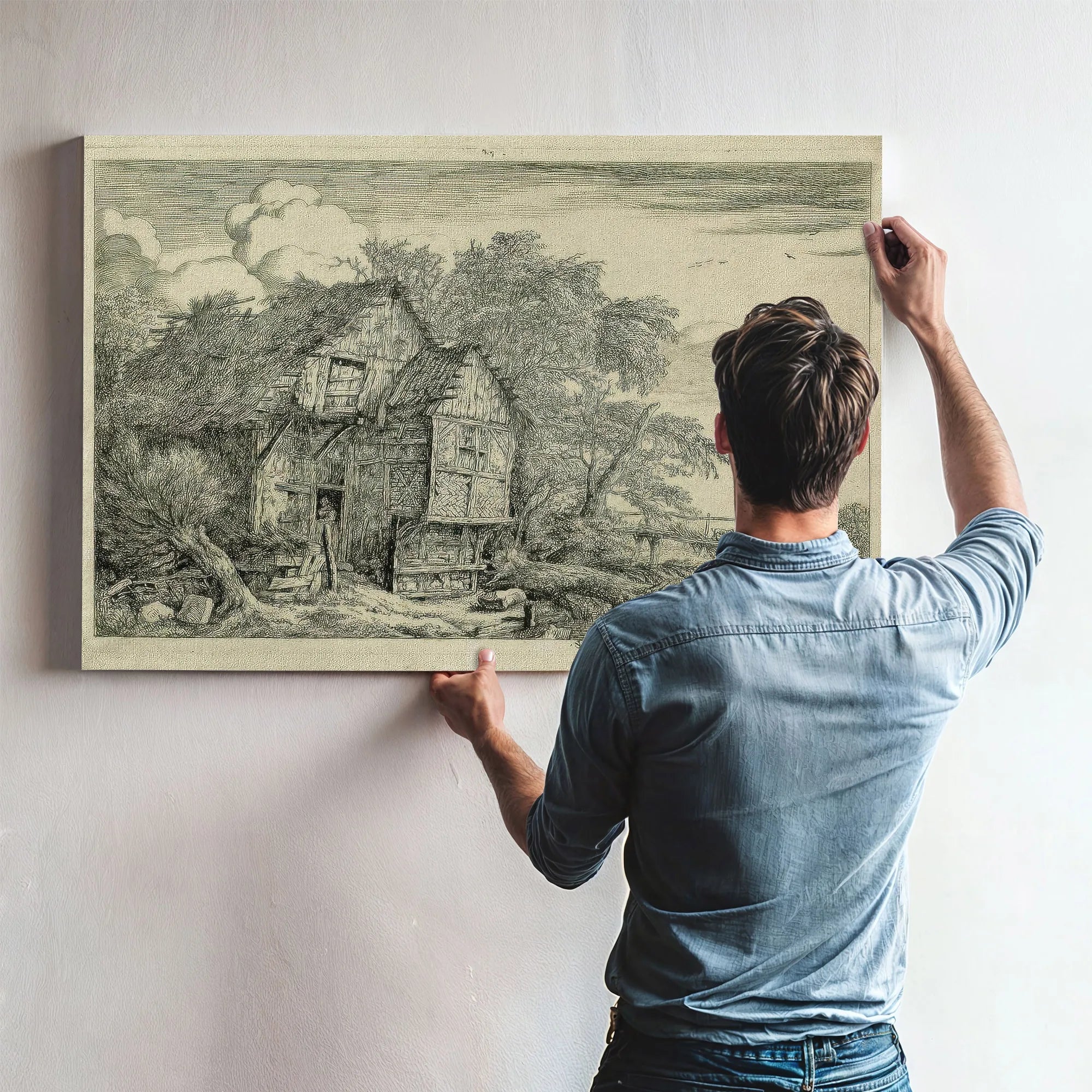 The Little Bridge By Jacob Van Ruisdael Fine Art Print