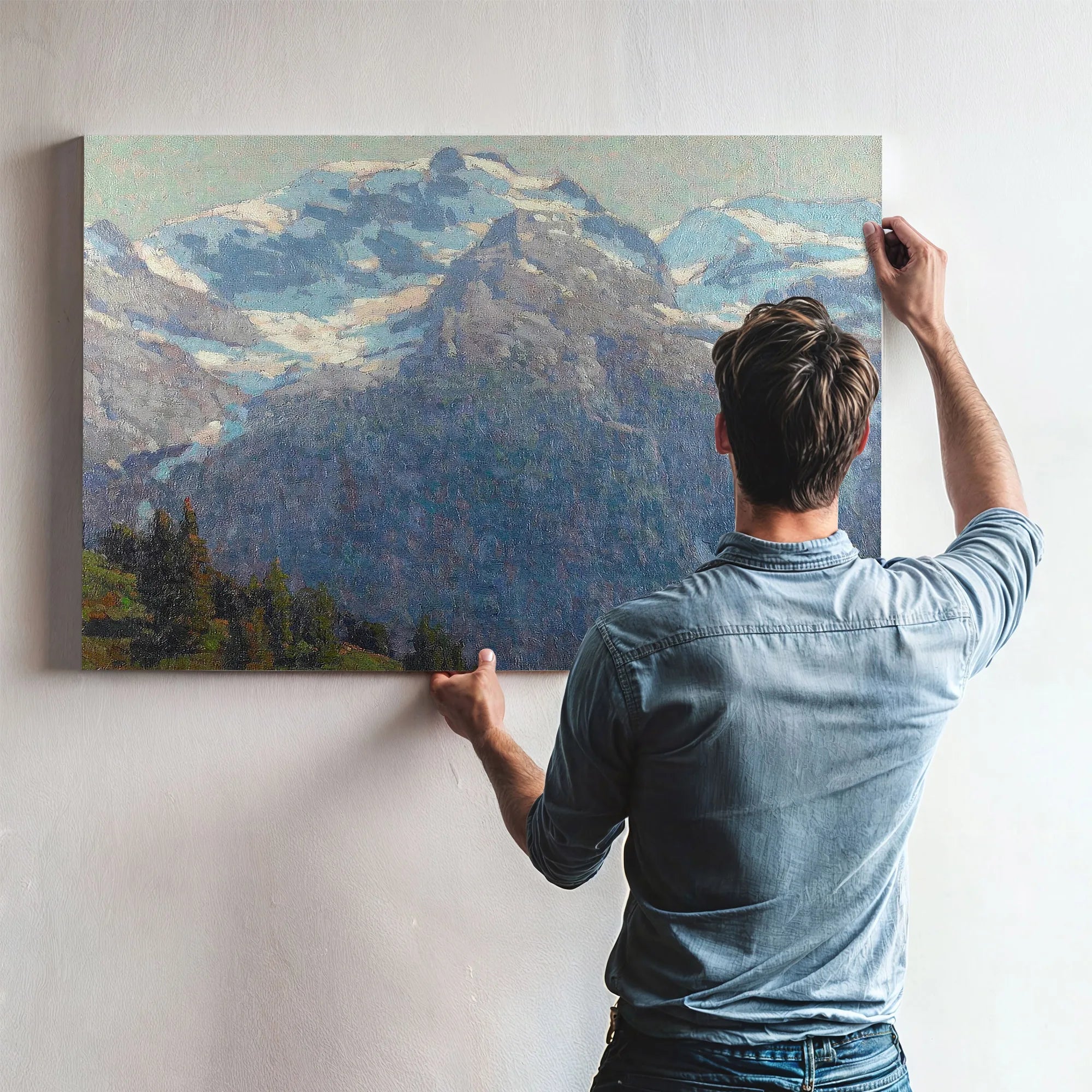 Majestic Alpine Scene By Edgar Payne Fine Art Print