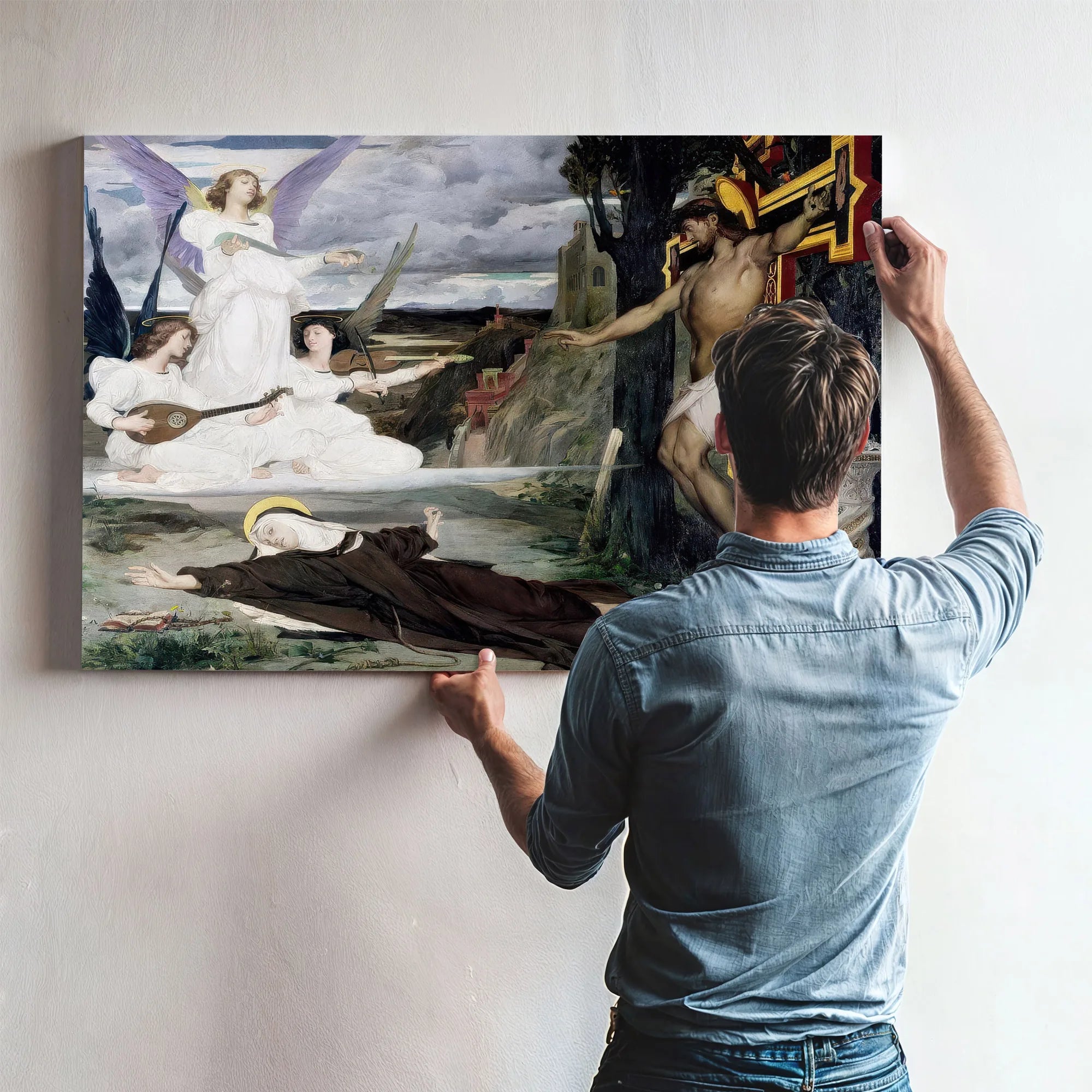 La Vision 1872 By Luc Olivier Merson Fine Art Print