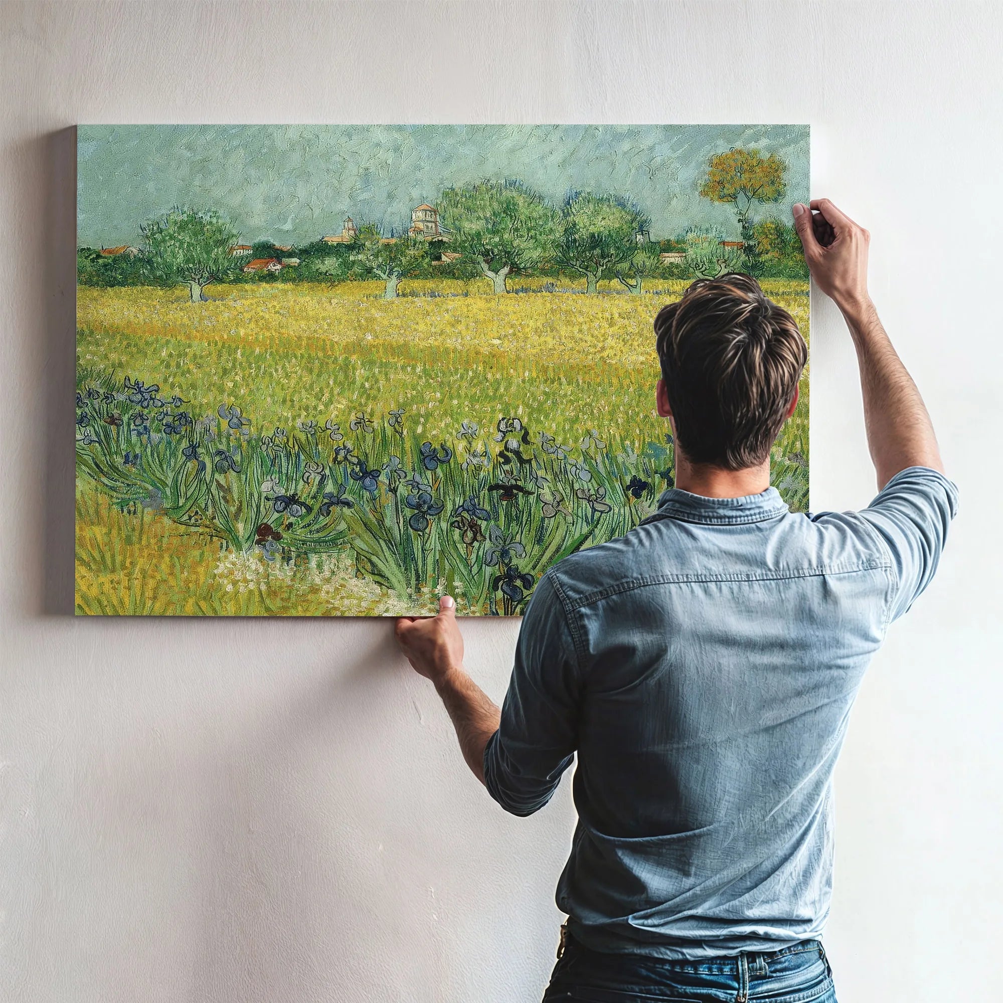 Field With Flowers Near Arles By Vincent Van Gogh Fine Art Print