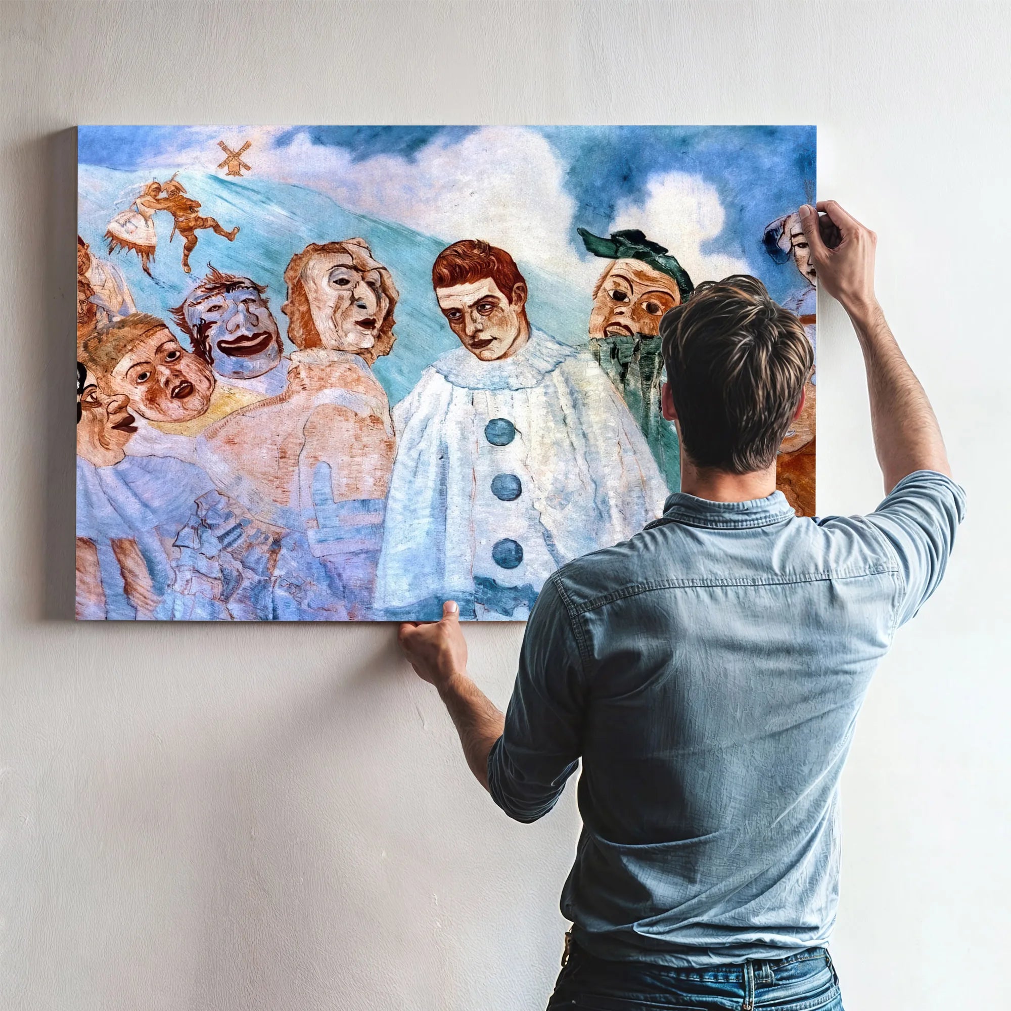 The Despair Of Pierrot By James Ensor Fine Art Print
