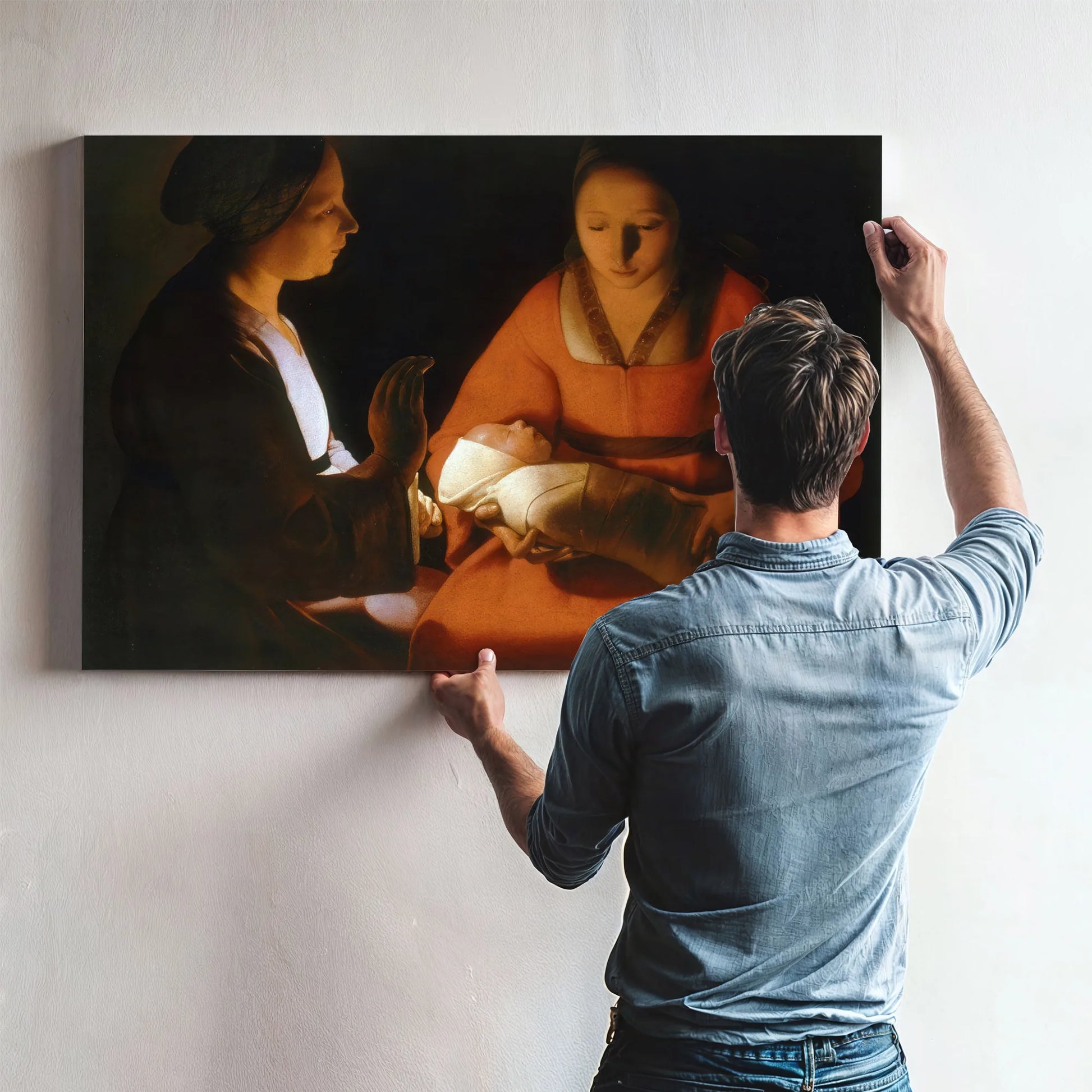The Newborn Christ 1640 By Georges De La Tour Fine Art Print