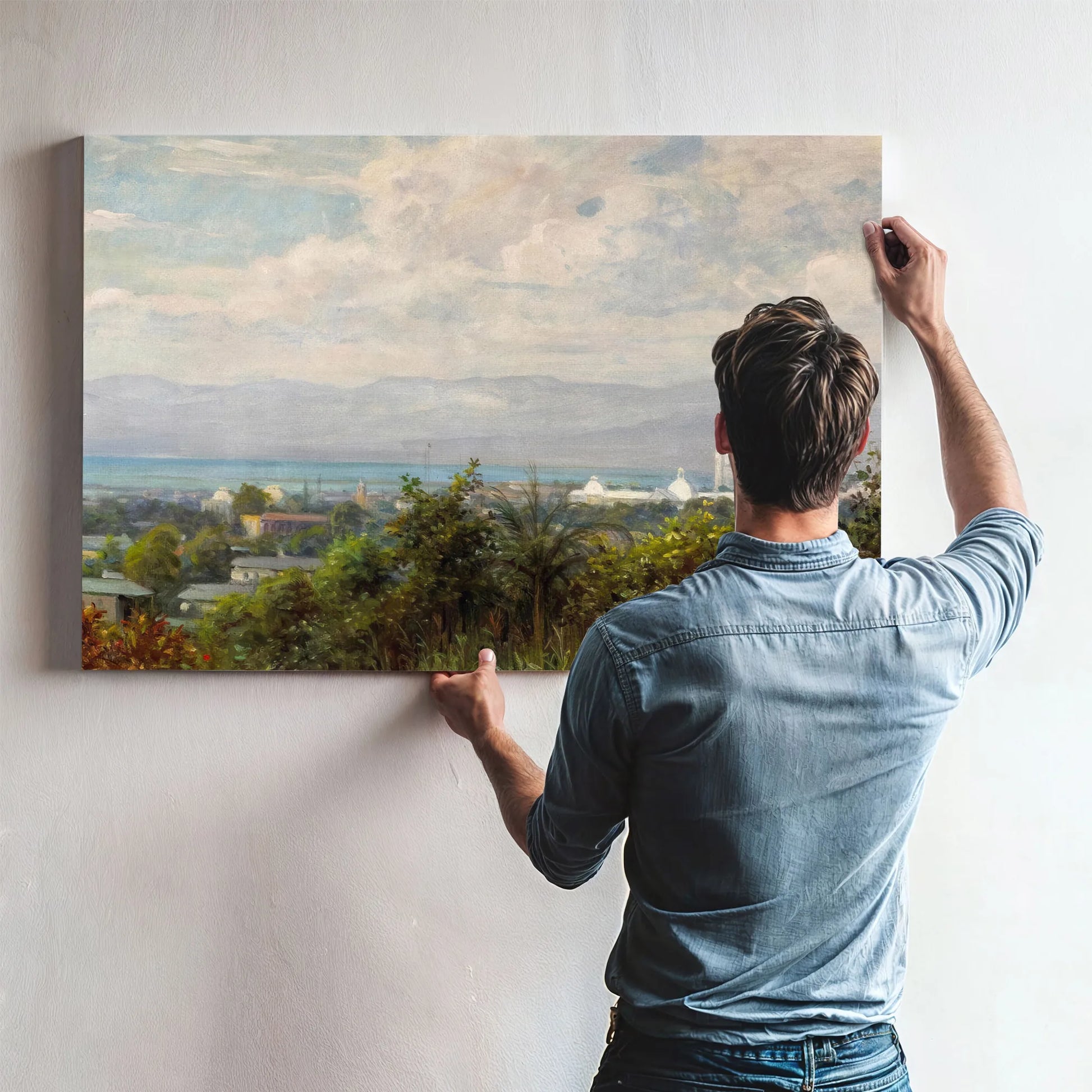Port Au Prince, Haiti By Louis Aston Knight Fine Art Print