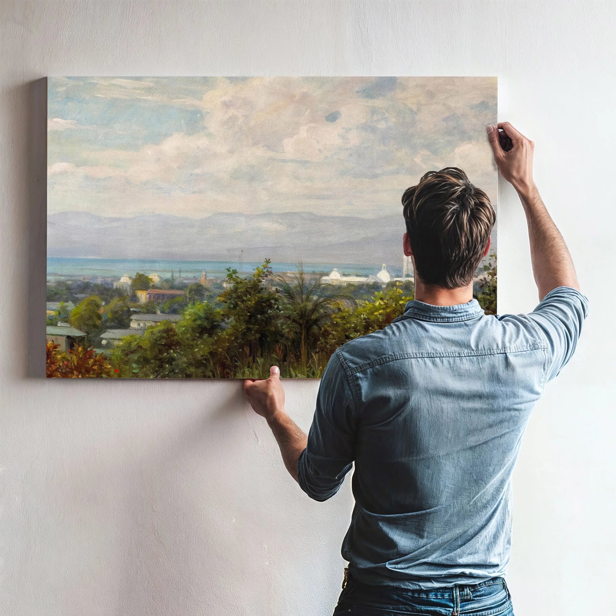Port Au Prince, Haiti By Louis Aston Knight Fine Art Print