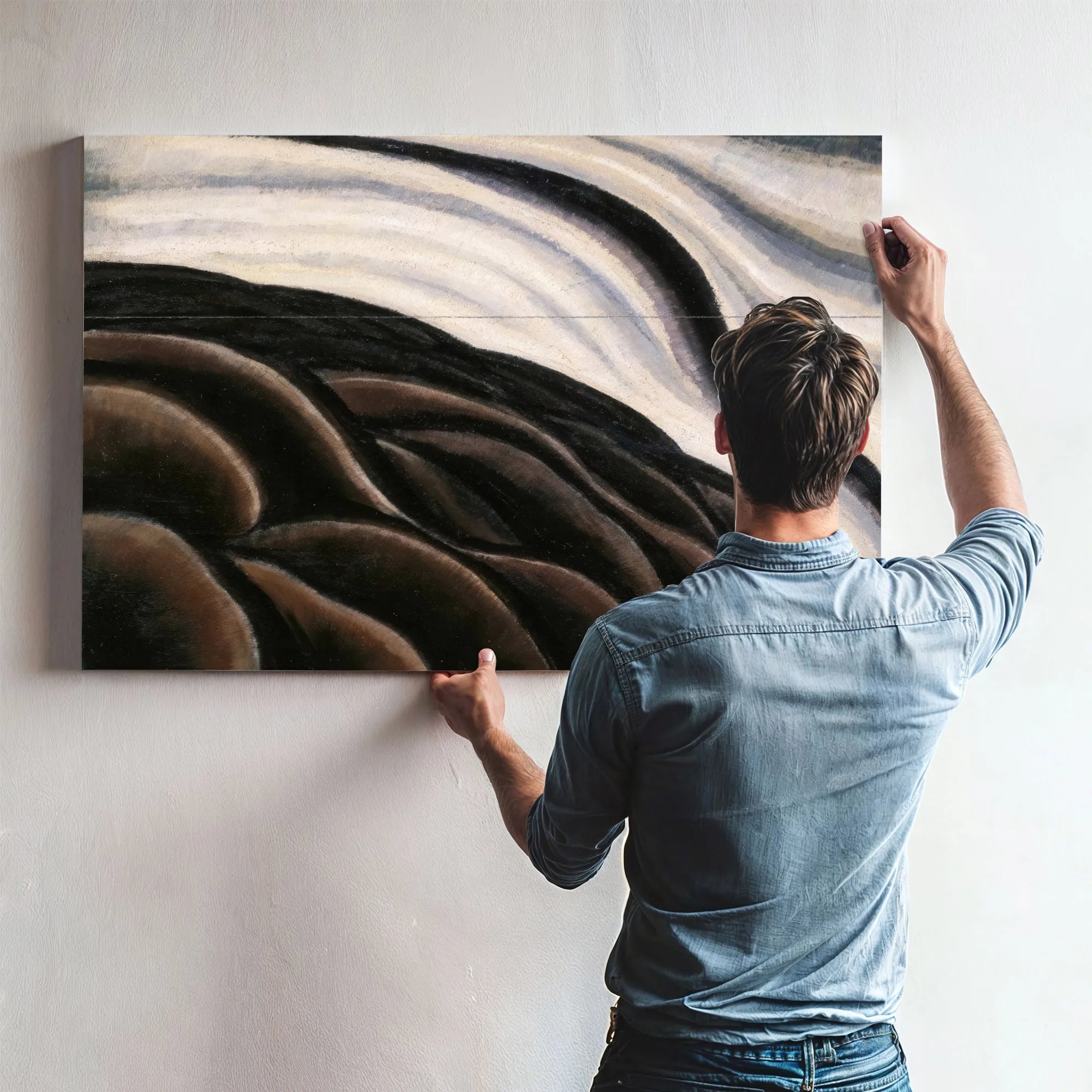 Sea Gull Motive (Sea Thunder Or The Wave) By Arthur Dove Fine Art Print