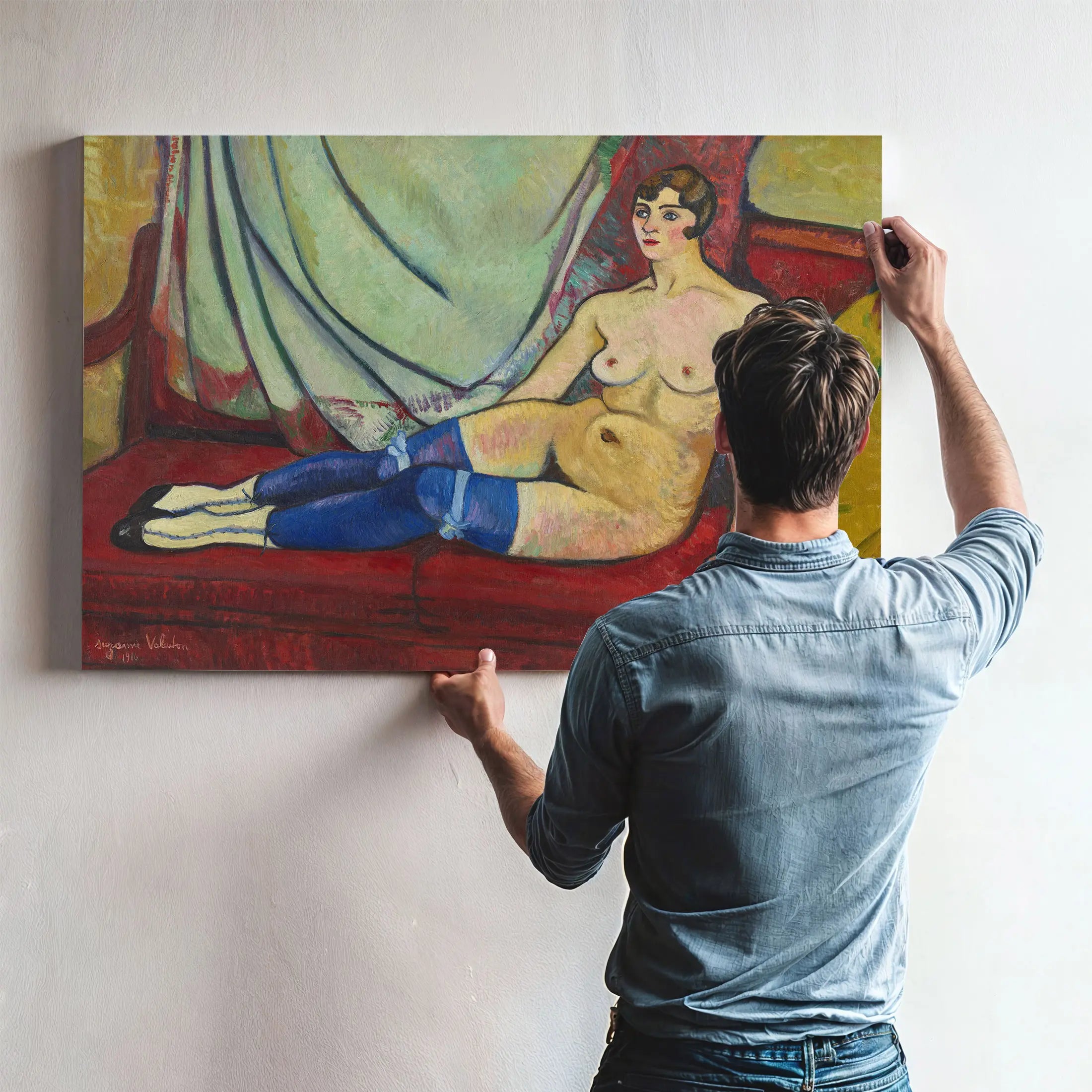 Nu Aux Bas Bleus 1916 by Suzanne Valadon