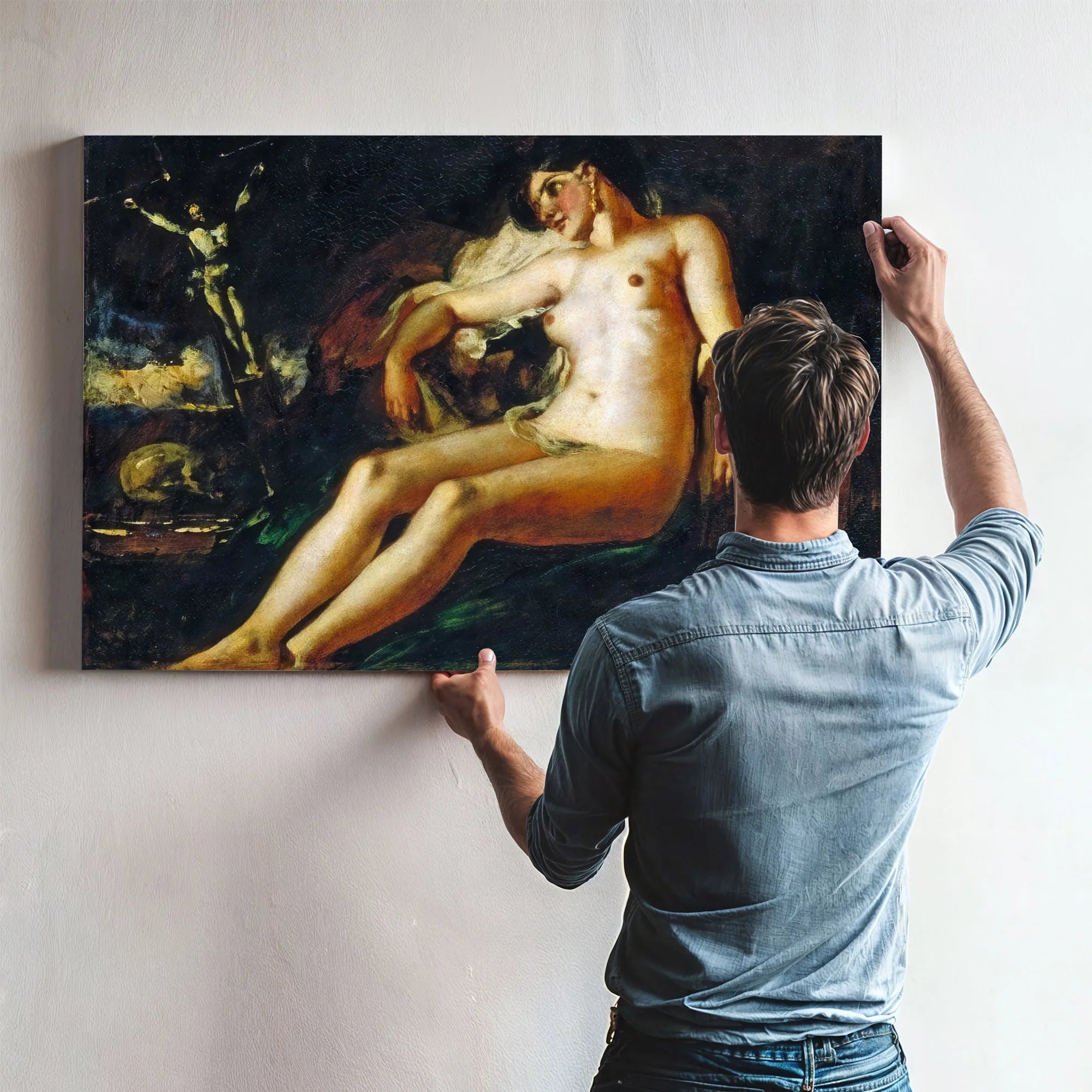 Study Of Magdalen By William Etty Fine Art Print