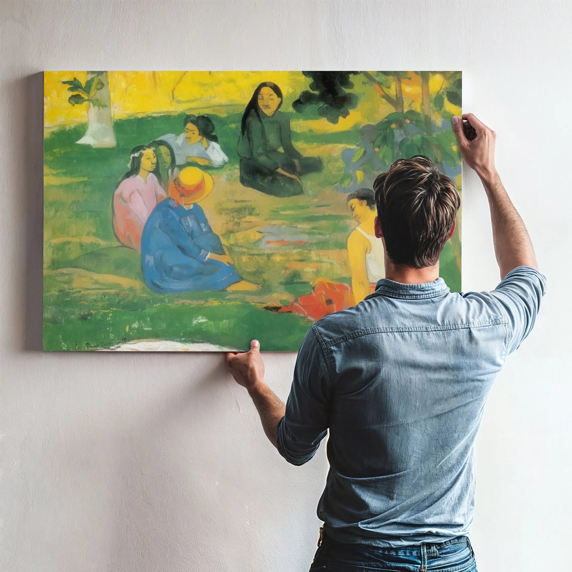 Les Parau Parau ( Conversation) By Paul Gauguin Fine Art Print