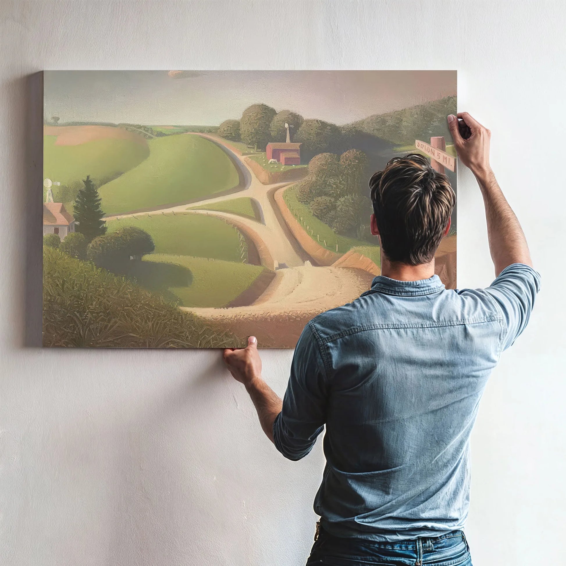 New Road By Grant Wood Fine Art Print