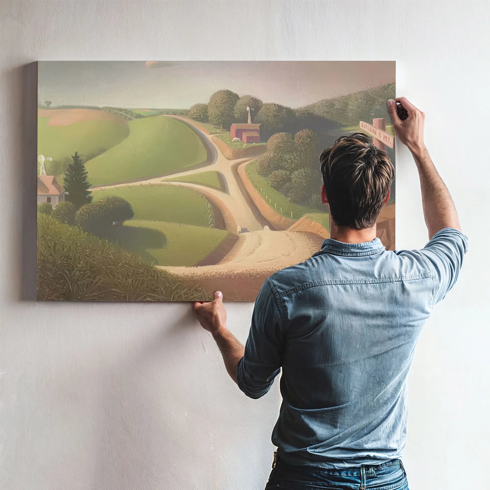 New Road By Grant Wood Fine Art Print