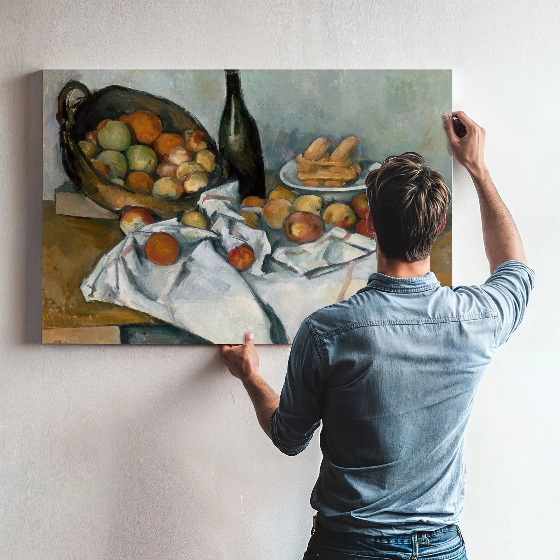 The Basket Of Apples By Paul Cezanne Fine Art Print