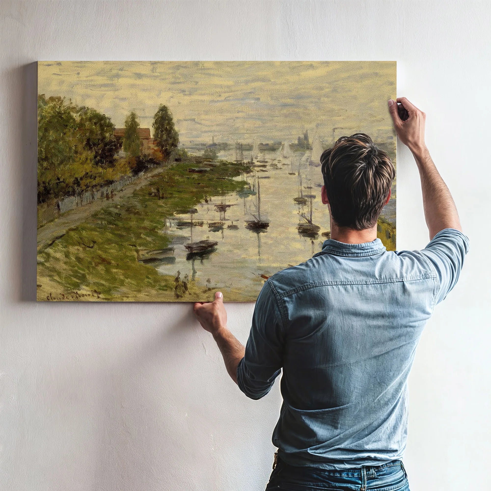 The Port Of Argenteuil (Le Bassin De Argenteuil) By Claude Monet Fine Art Print