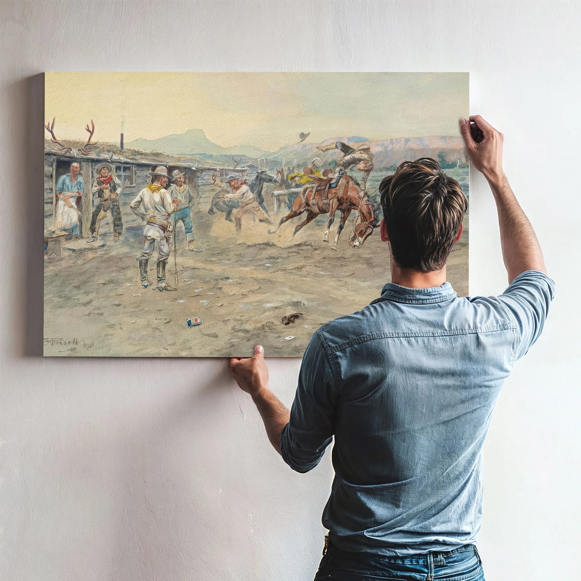 The Tenderfoot By Charles Marion Russell Fine Art Print