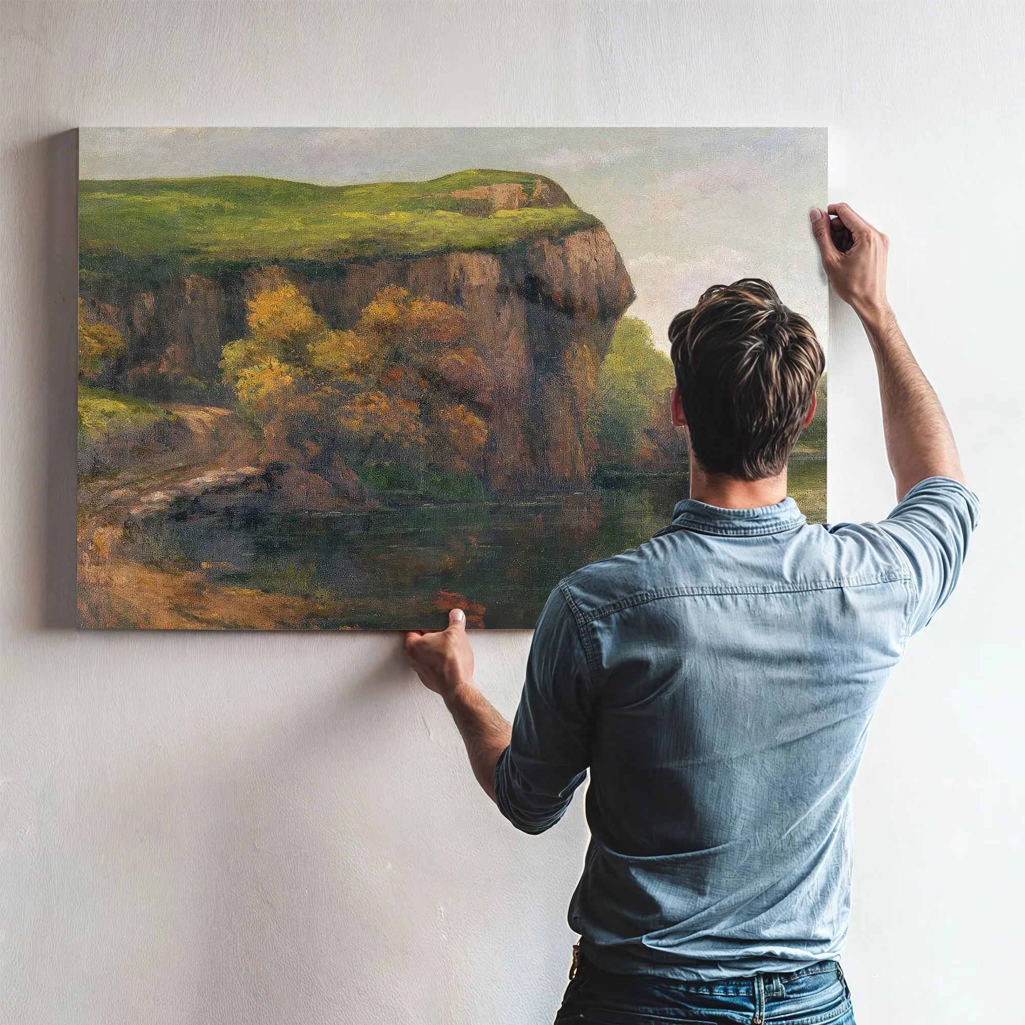 Rocky Cliffs By Jean Desire Gustave Courbet Fine Art Print