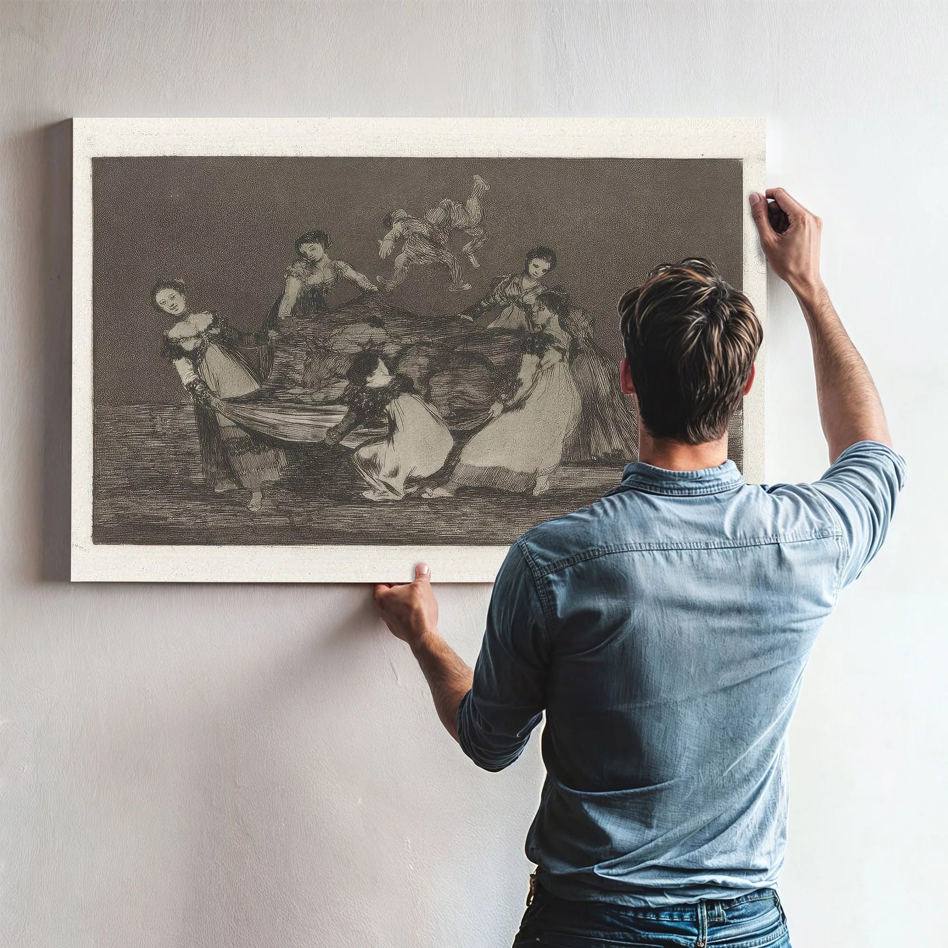 Disparate Femenino (Feminine Folly) Also Known As Pesa Mas Que Un Burro Muerto (Heavier Than A Dead Donkey) From The Series Los Disparates (Los Proverbios) By Francisco De Goya Fine Art Print