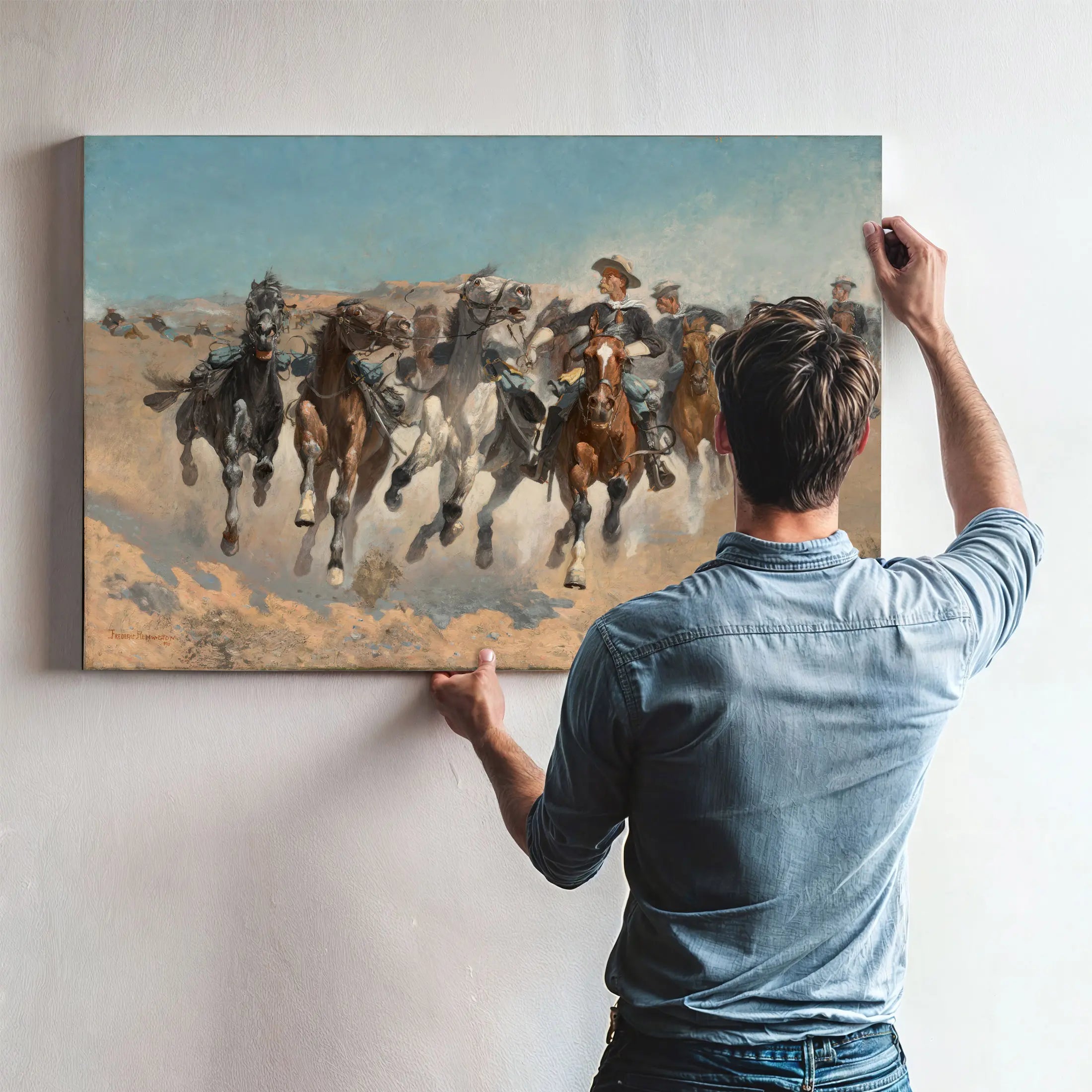 Remingtondismounted  by Frederic Remington