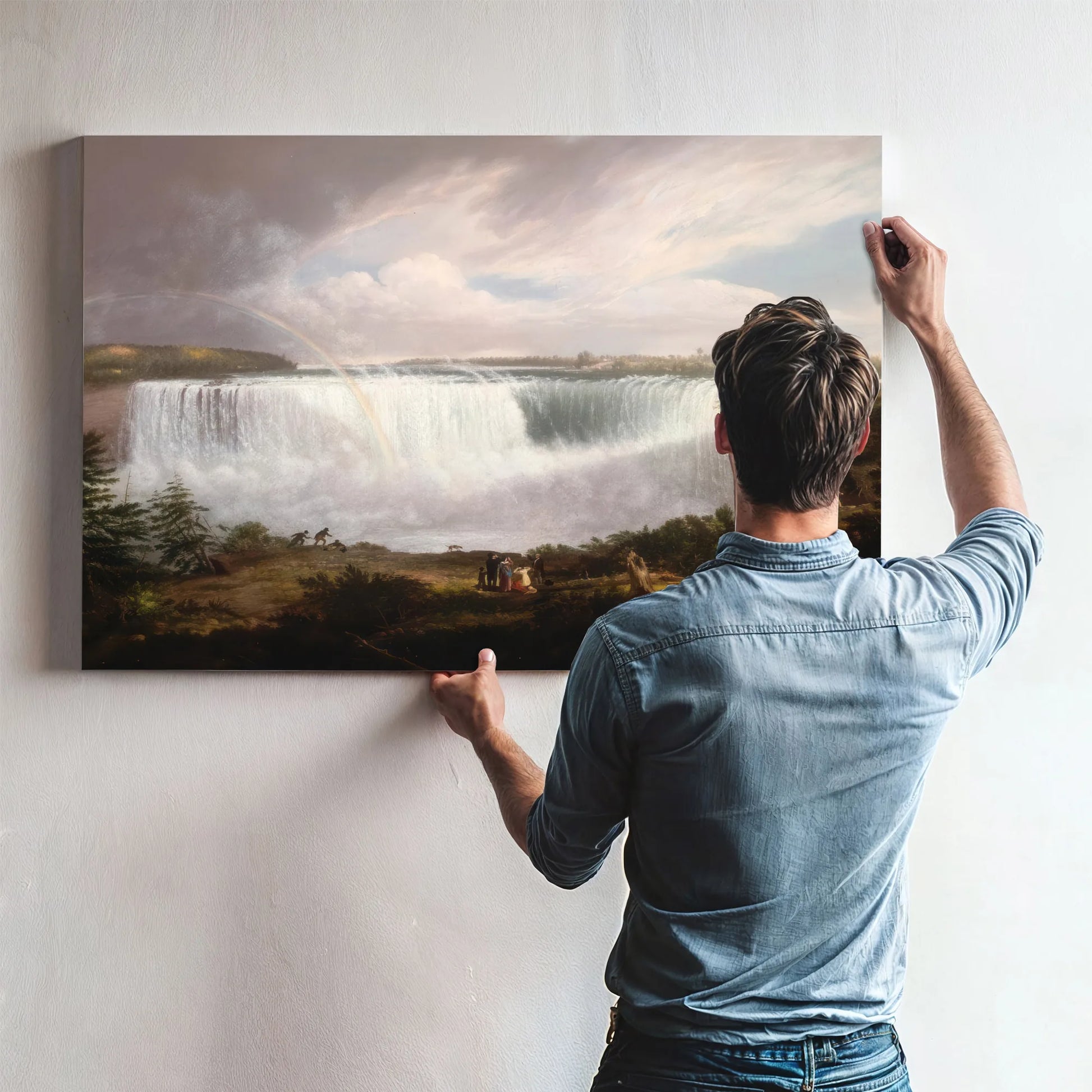 The Great Horseshoe Fall, Niagara By Alvan Fisher Fine Art Print