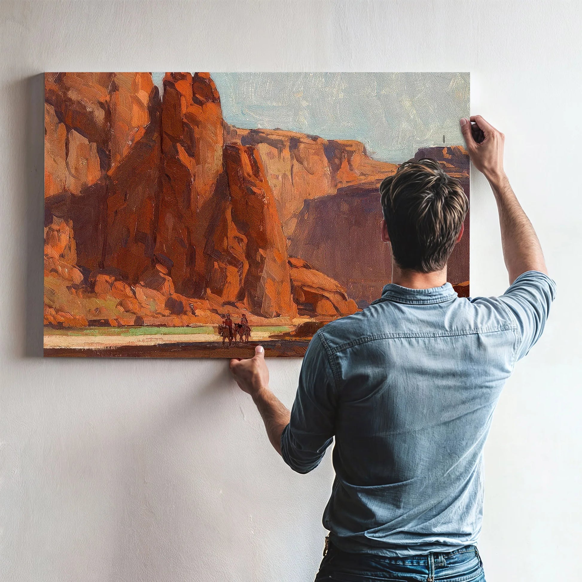 Arizona Canyon (Canyon De Chelly) By Edgar Payne Fine Art Print