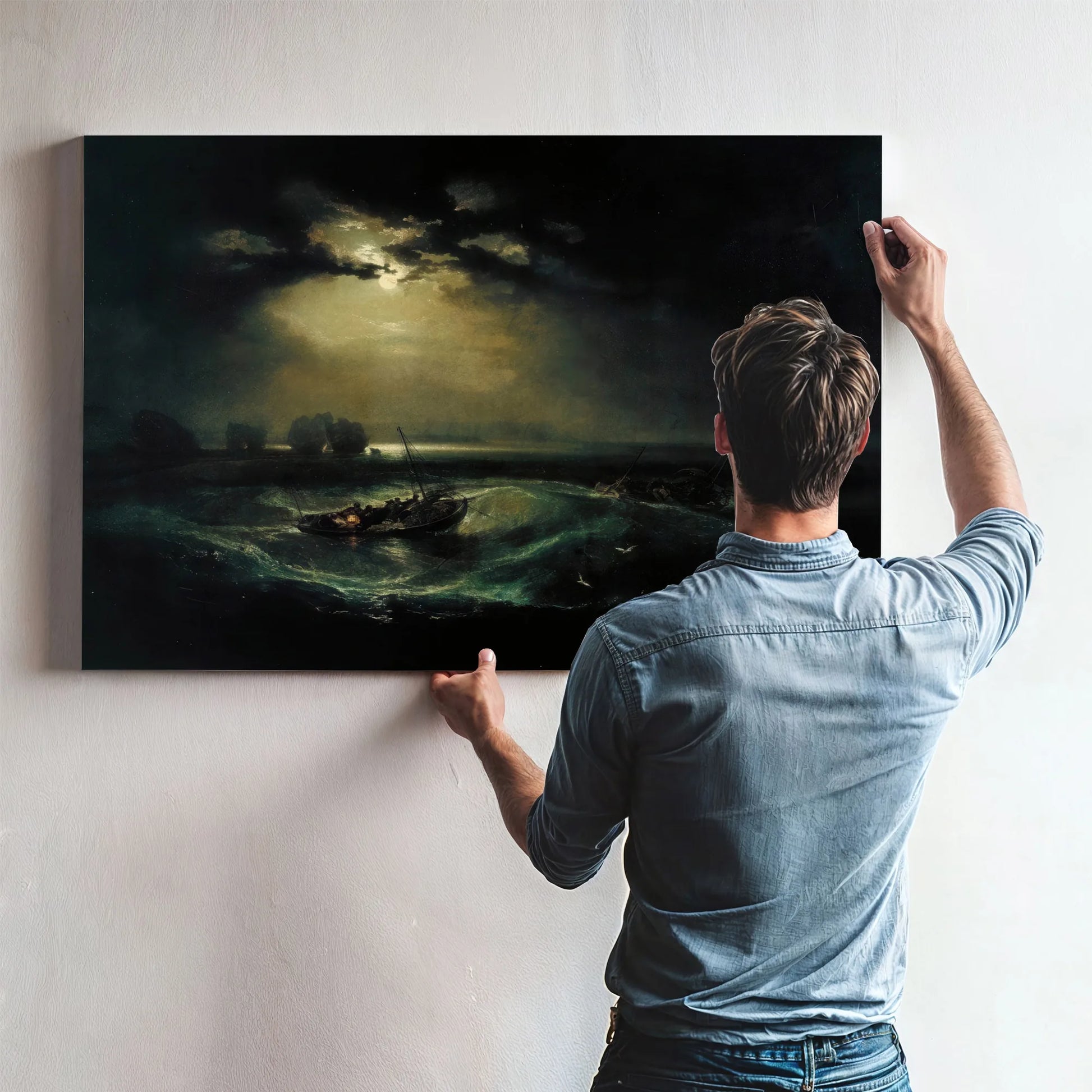 Fishermen At Sea 1796 1 By Joseph Mallord William Turner Fine Art Print