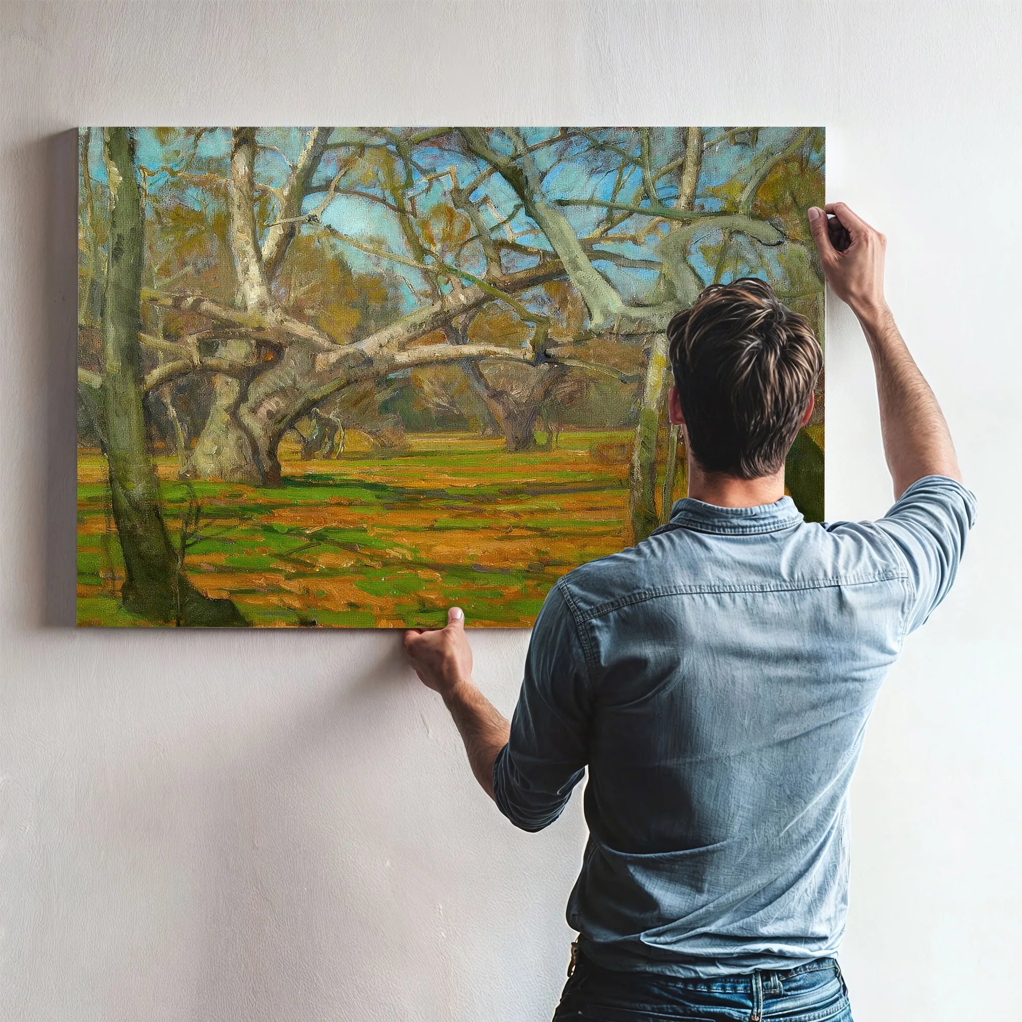 Oaks And Sycamores By William Wendt Fine Art Print
