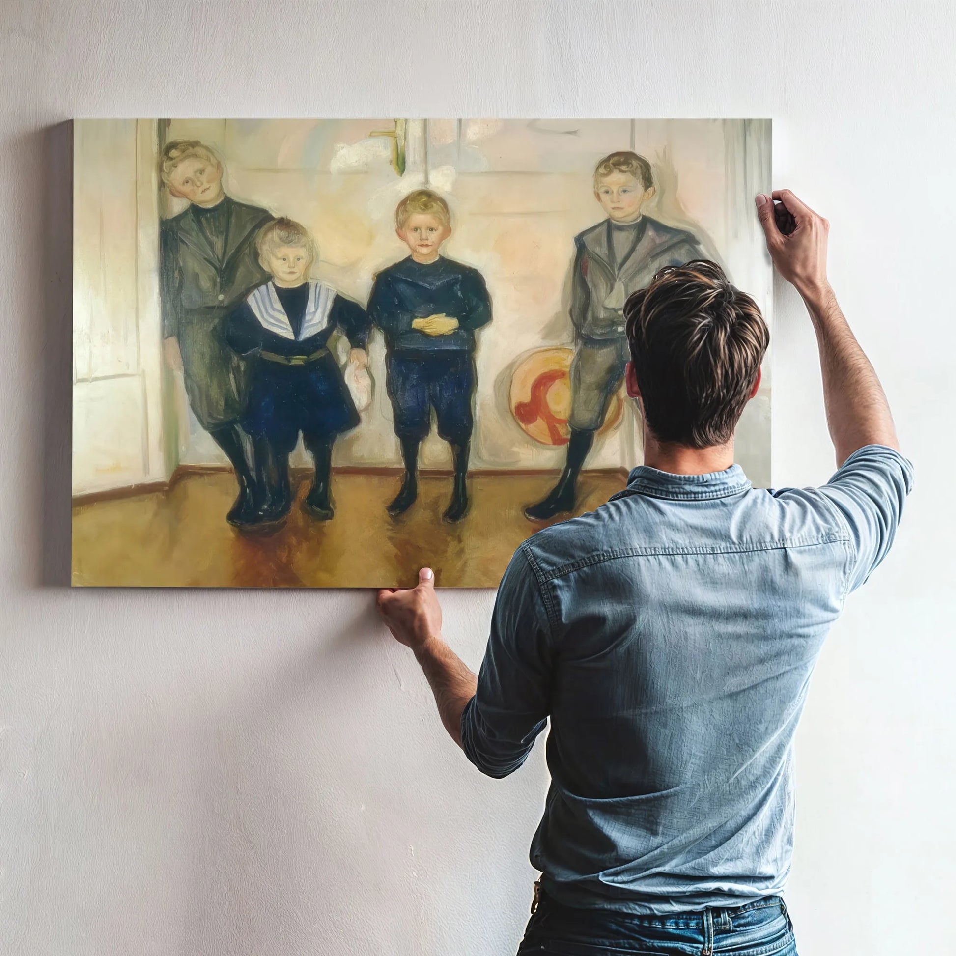 The Four Sons Of Dr By Edvard Munch Fine Art Print