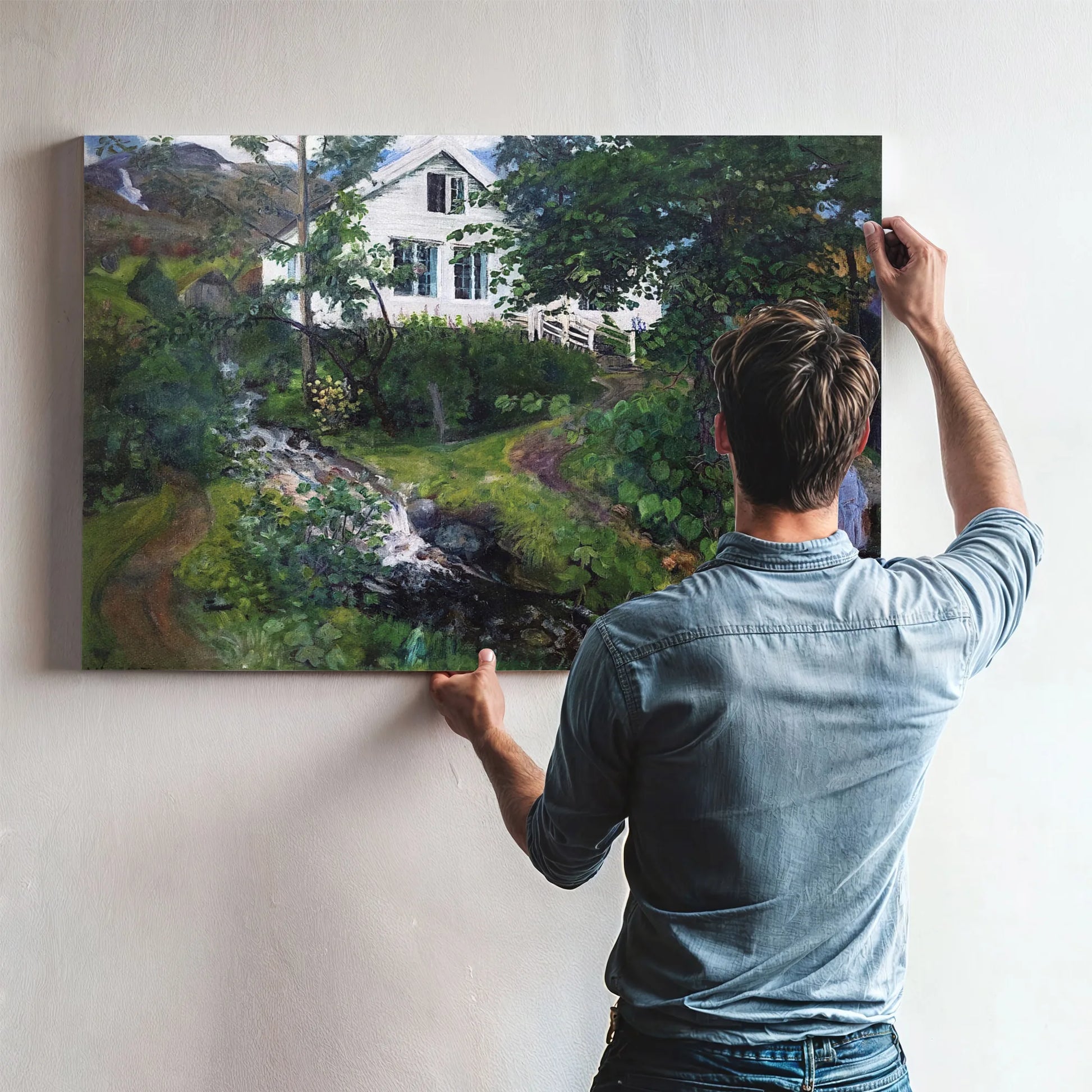 View Of The Parsonage By Nicolai Astrup Fine Art Print