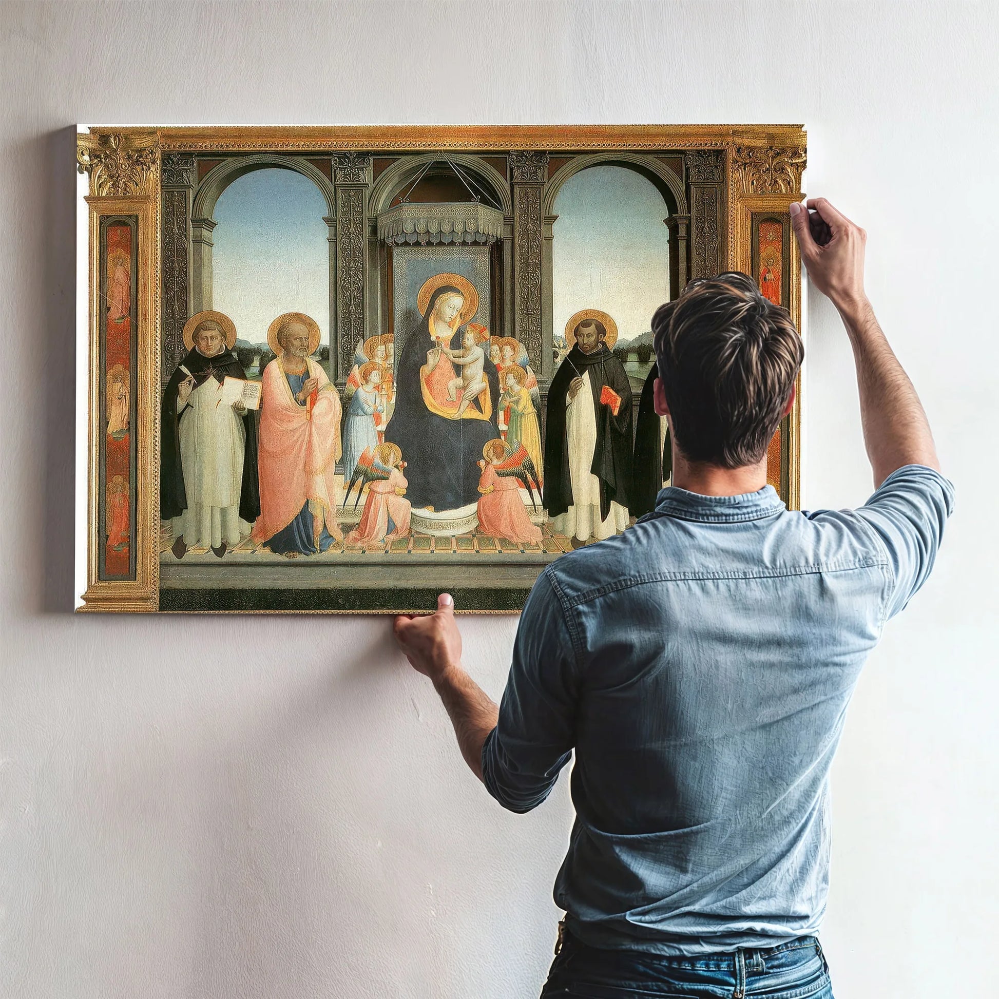 Fiesole Altarpiece 1425 By Fra Angelico Fine Art Print