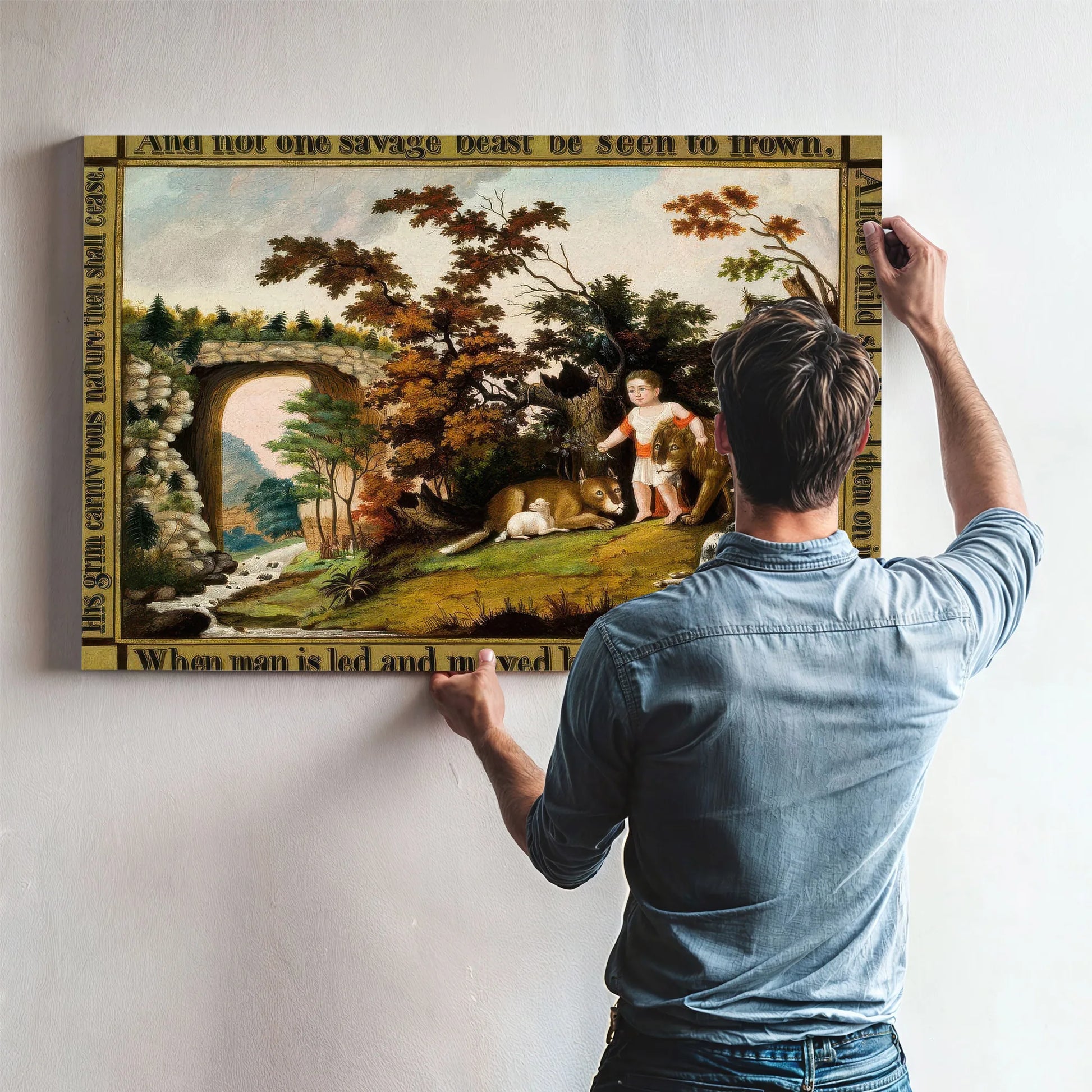 Peaceable Kingdom Of The Branch 1830 By Edward Hicks Fine Art Print