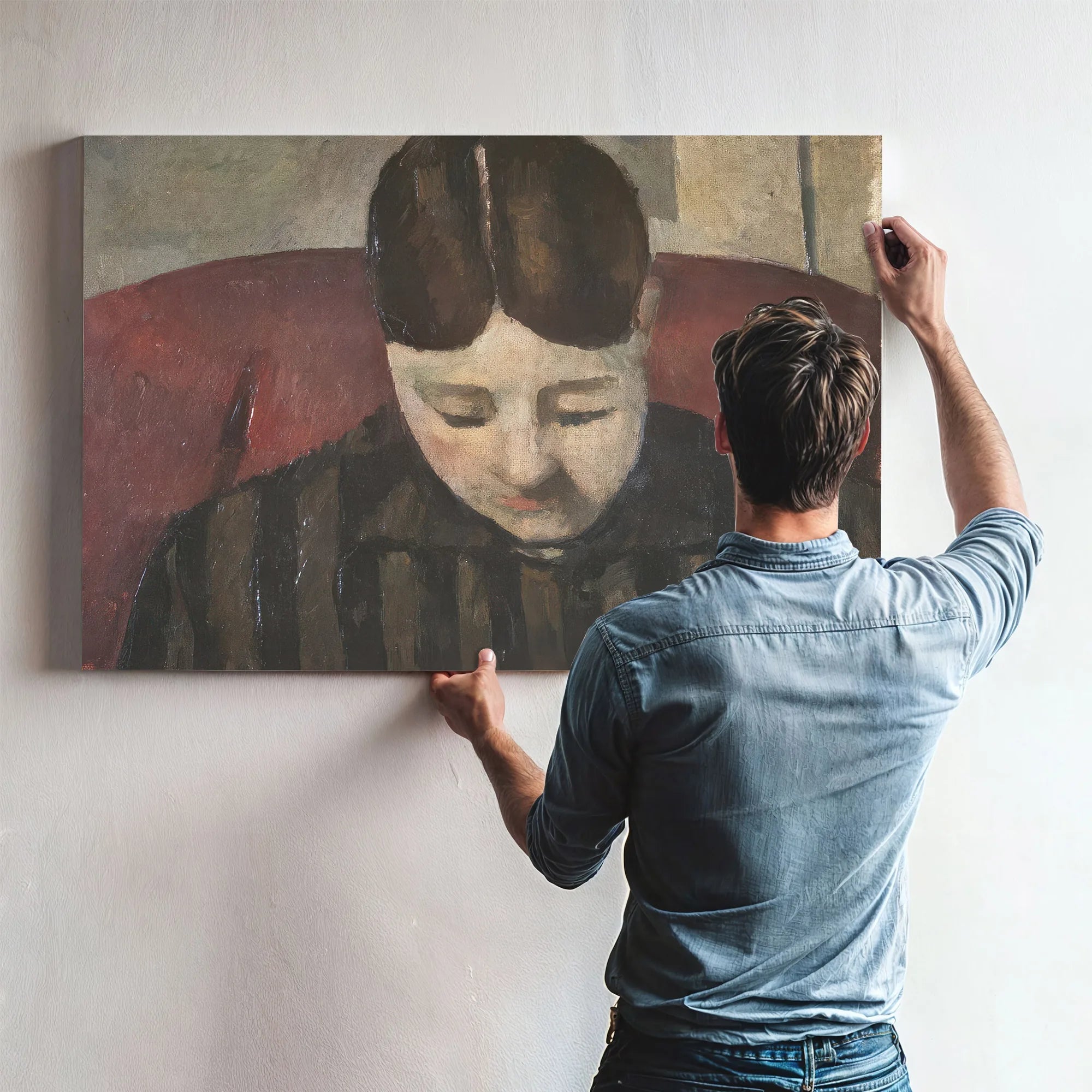 Portrait Of Madame Cezanne 1 By Paul Cezanne Fine Art Print
