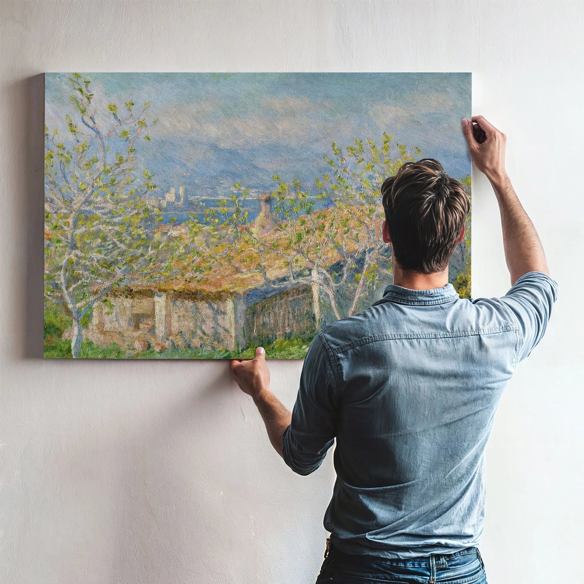 Gardner's House At Antibes By Claude Monet Fine Art Print