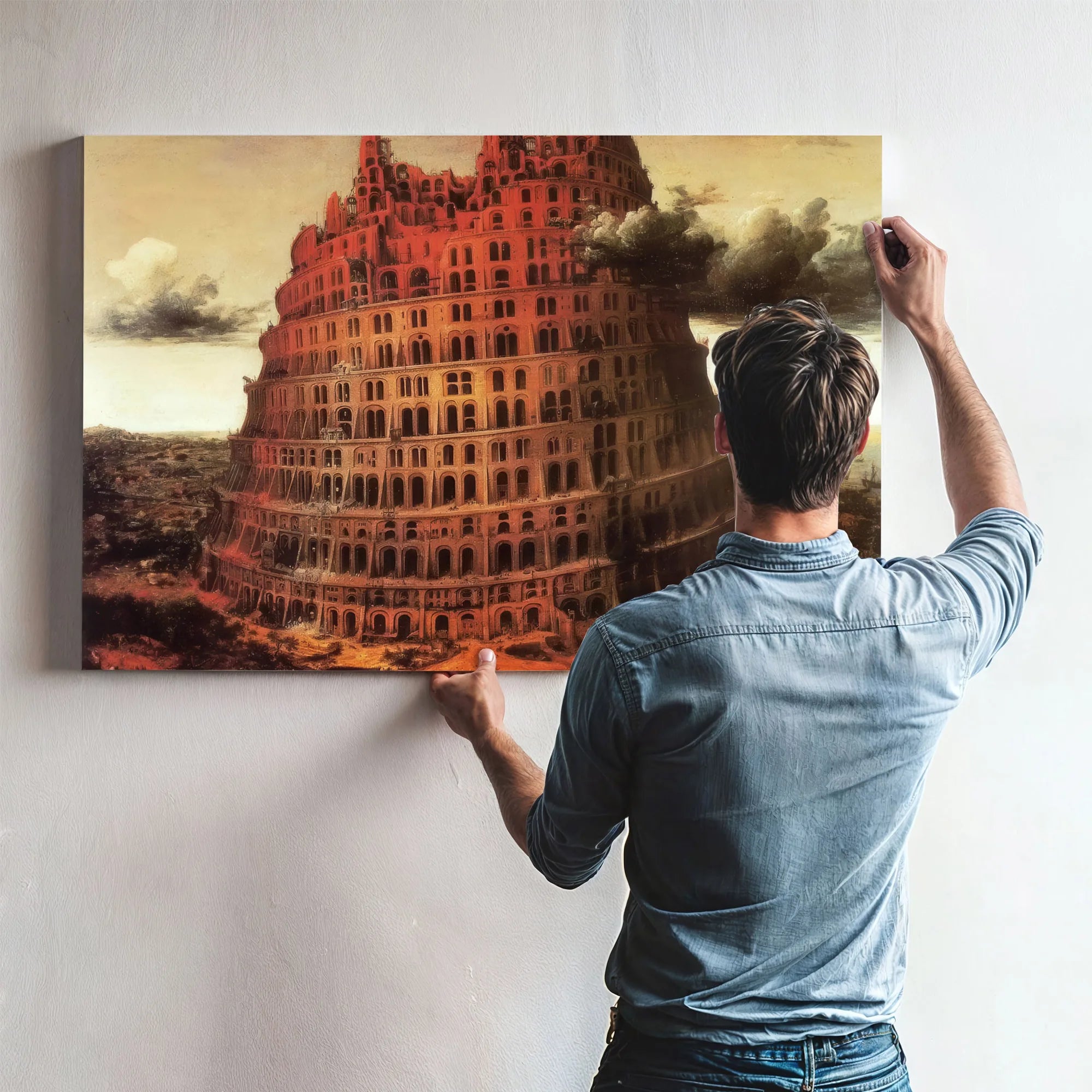 The Little Tower Of Babel 2 By Pieter Bruegel Fine Art Print