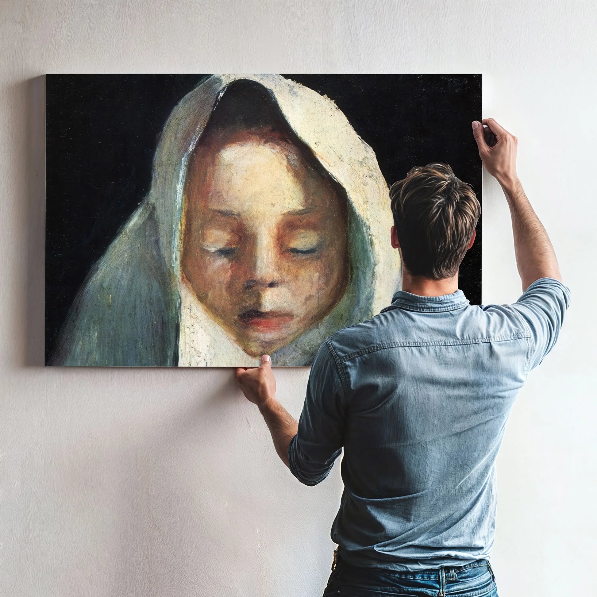 Still Life Child 1039 S Head With White Cloth 1907 By Paula Modersohn Becker Fine Art Print
