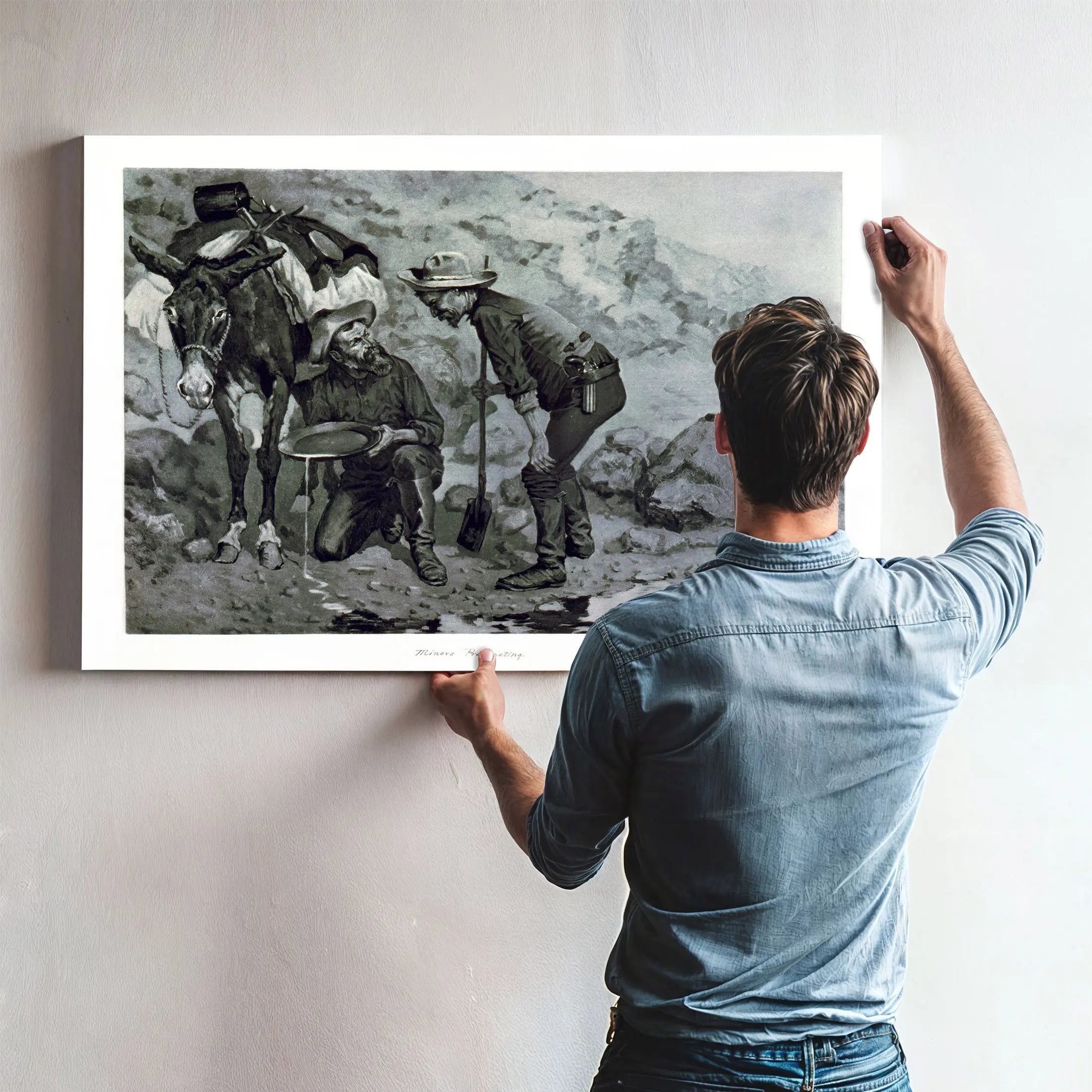 Miners Prospecting Frederic Remington  by Frederic Remington
