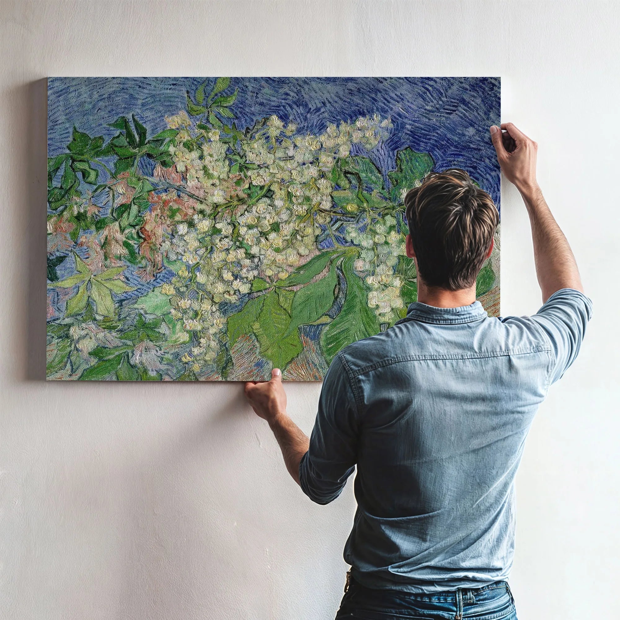 Blossoming Chestnut Branches By Vincent Van Gogh Fine Art Print
