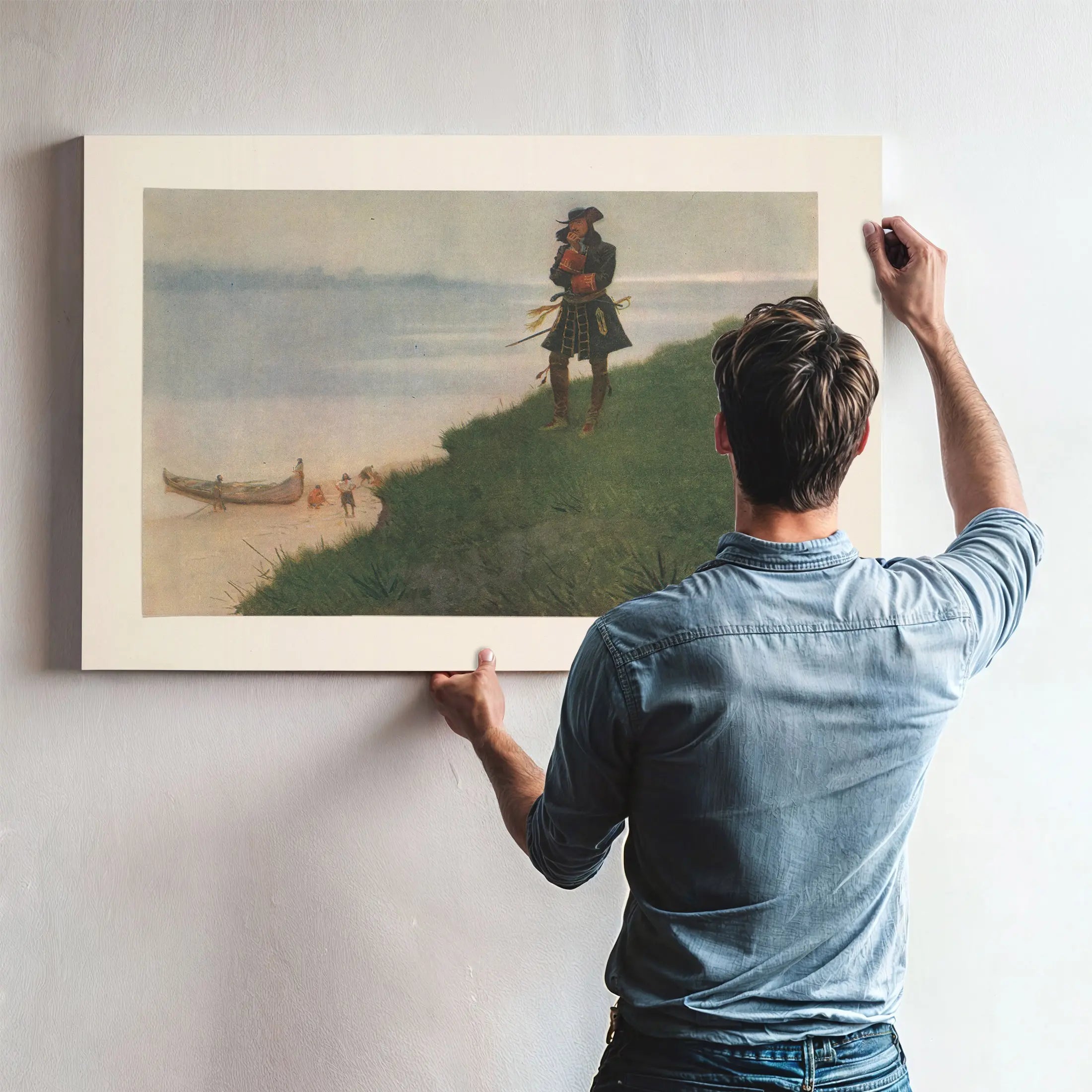 The Great Explorers V La Salle by Frederic Remington