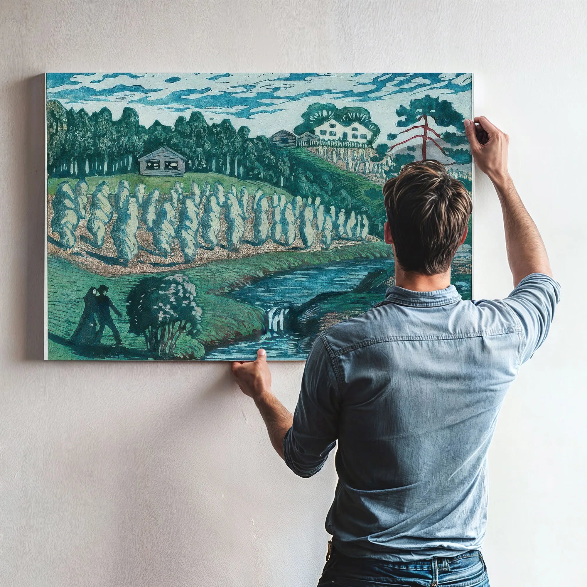 Large Stook 1 By Nicolai Astrup Fine Art Print