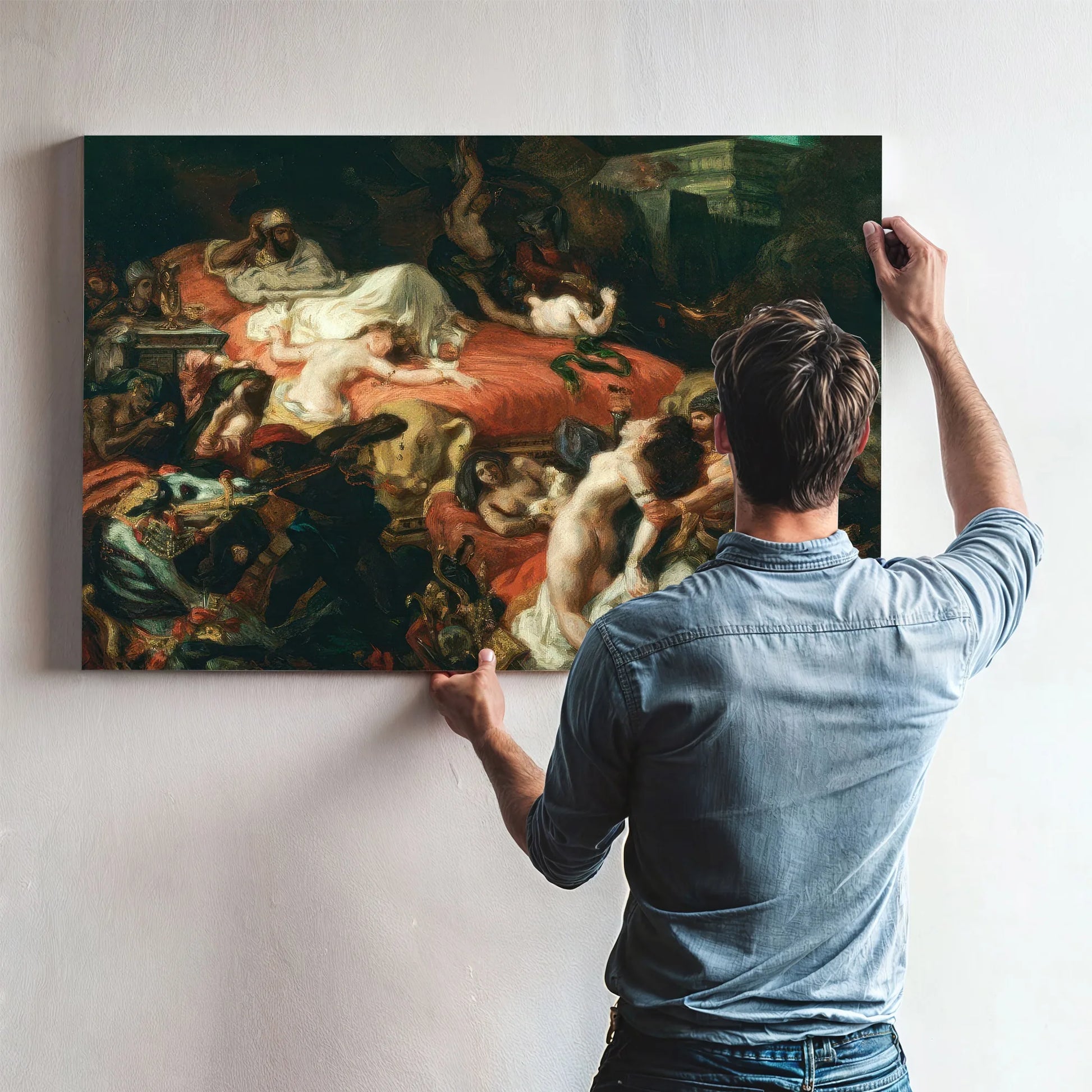 The Death Of Sardanapalus By Eugene Delacroix Fine Art Print