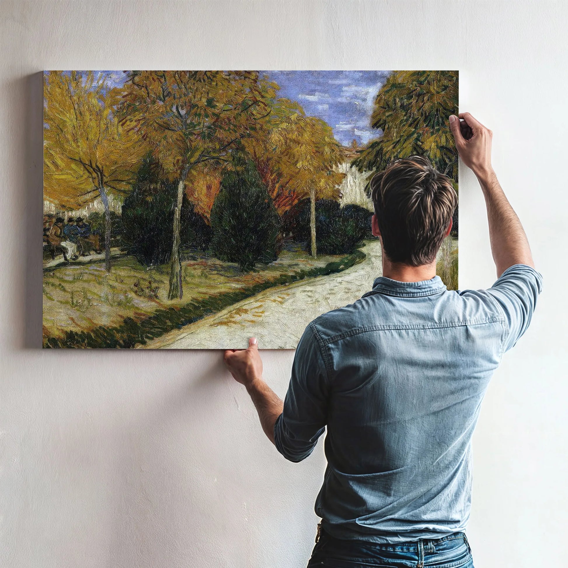 The Public Garden By Vincent Van Gogh Fine Art Print